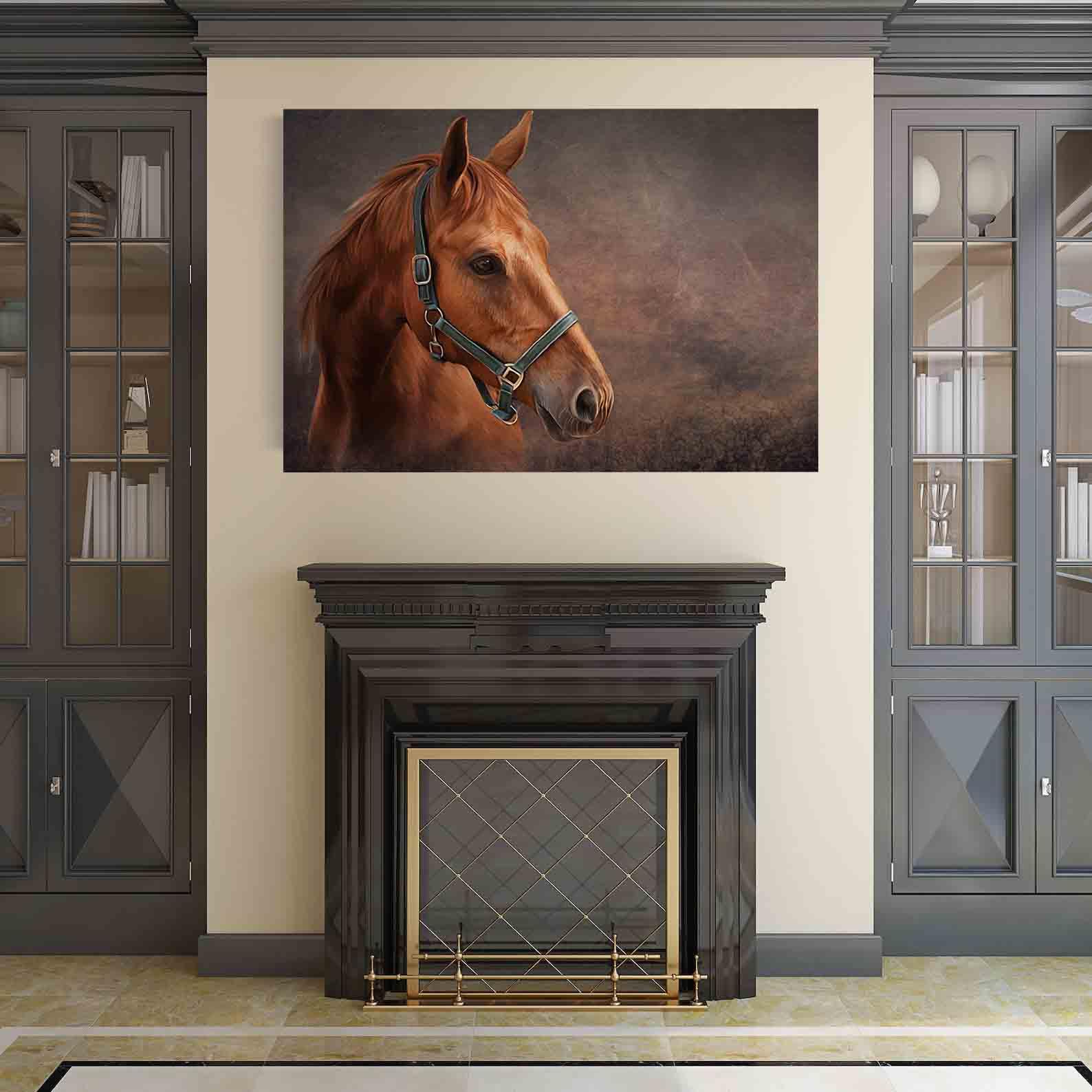 Leinwandbild - Pferdeportrait