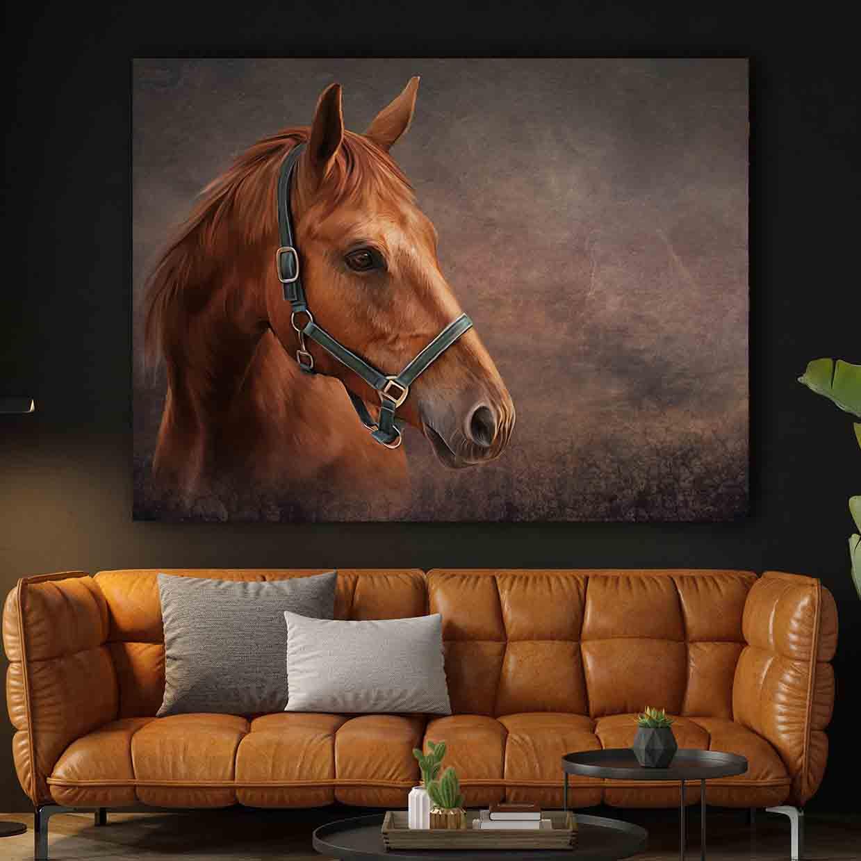 Leinwandbild - Pferdeportrait