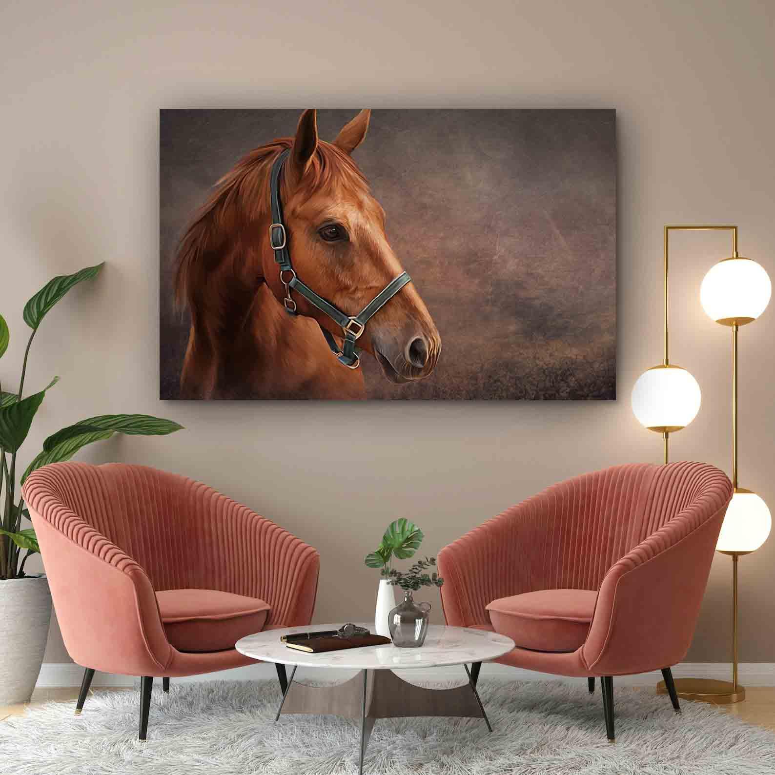 Leinwandbild - Pferdeportrait