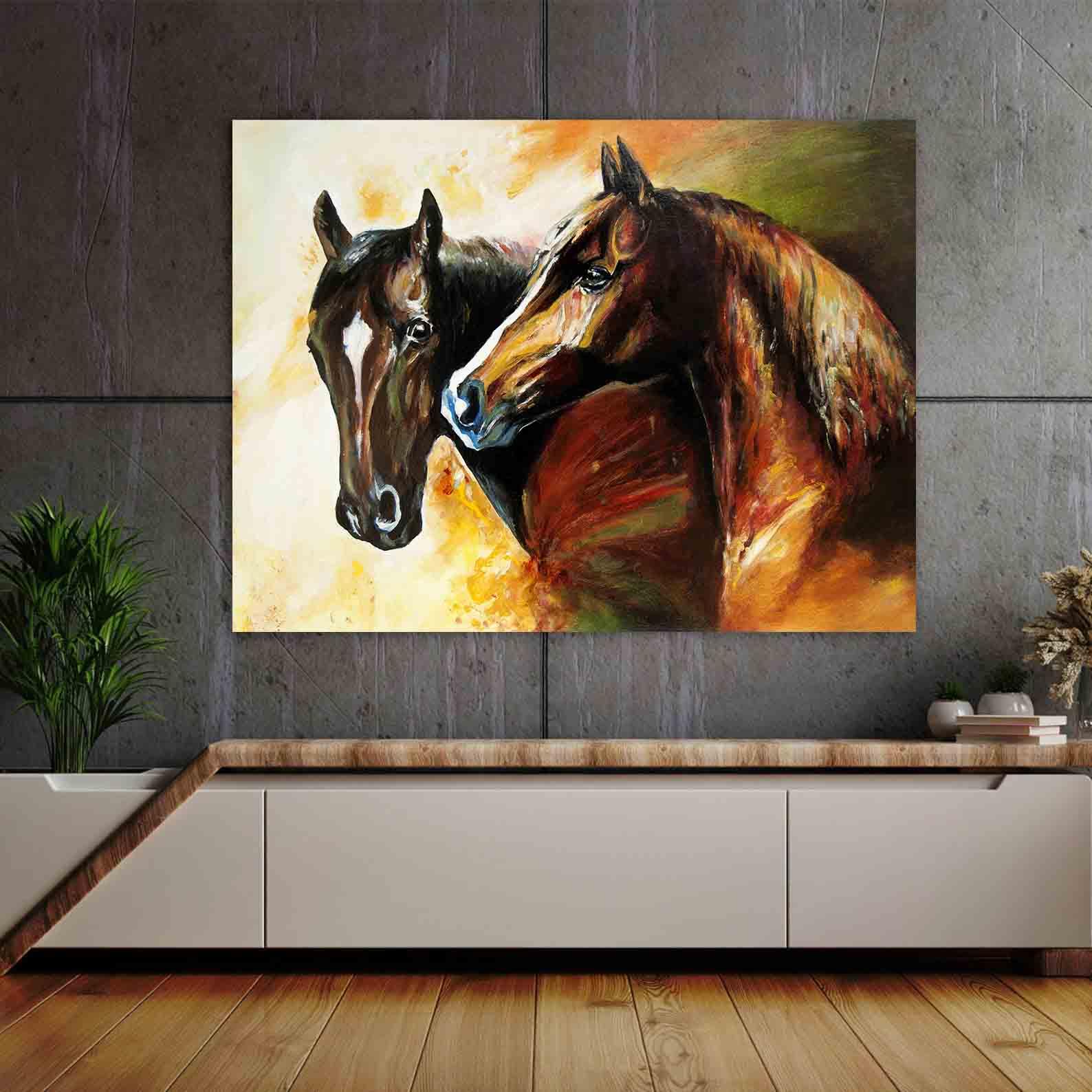 Leinwandbild - Pferdeportrait