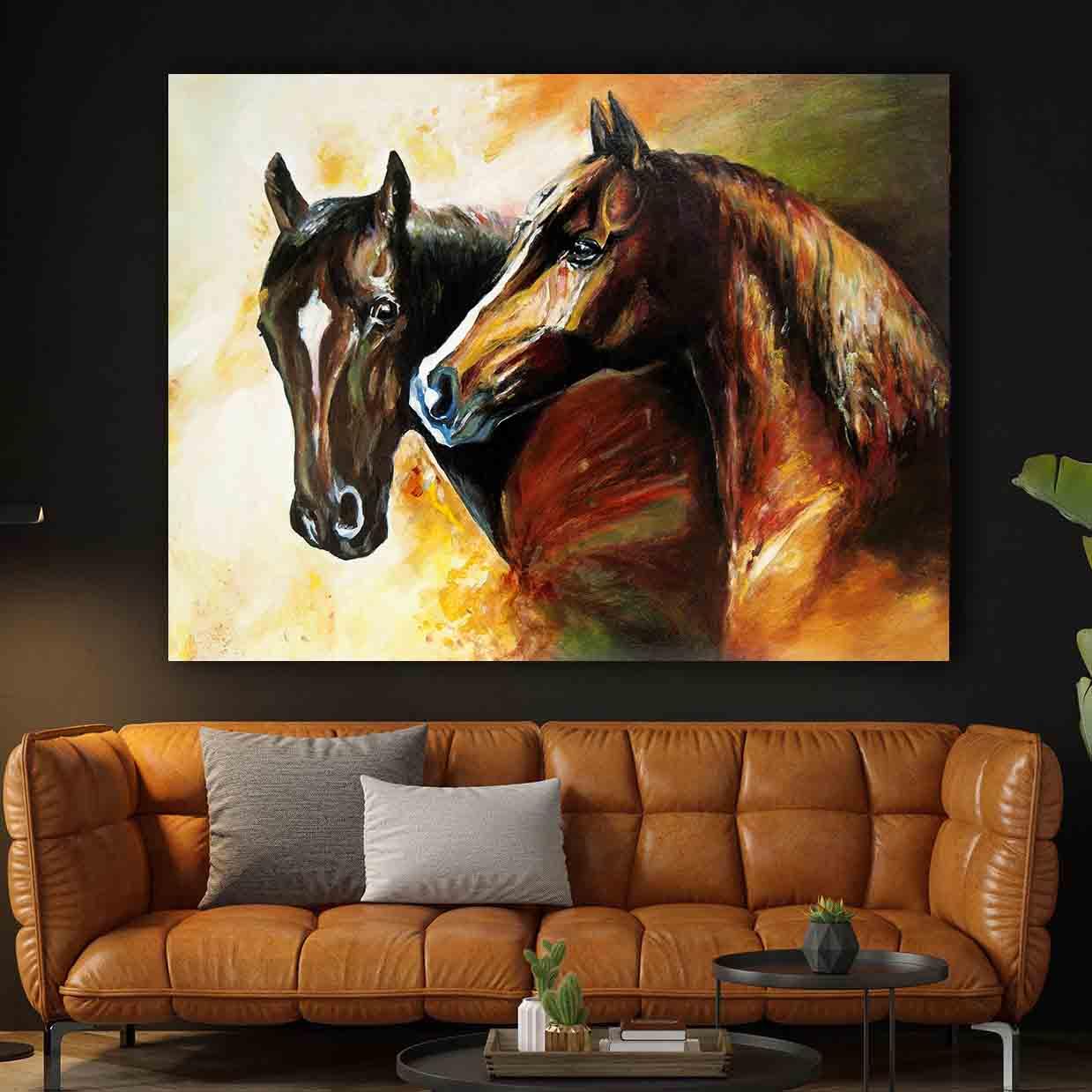 Leinwandbild - Pferdeportrait