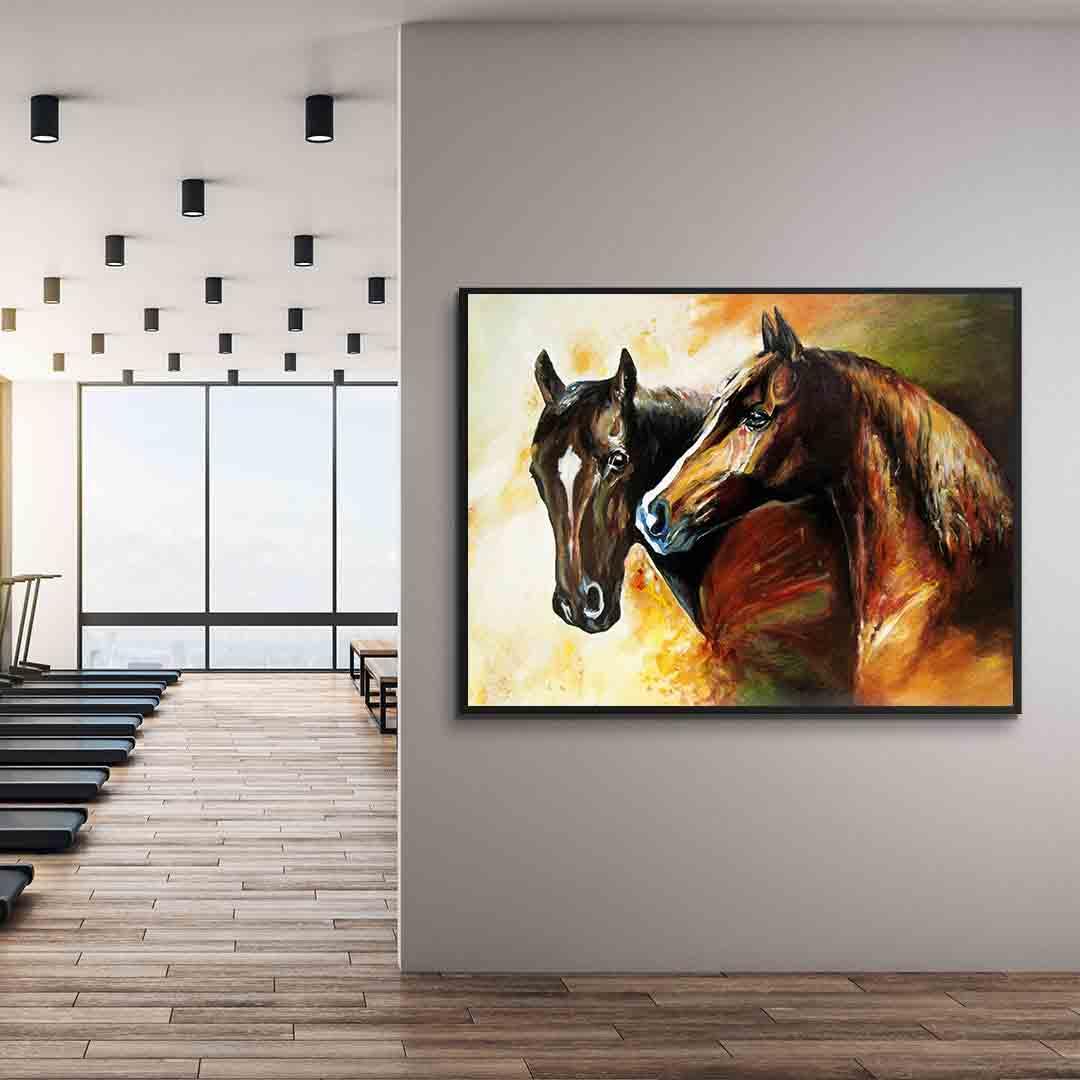 Leinwandbild - Pferdeportrait