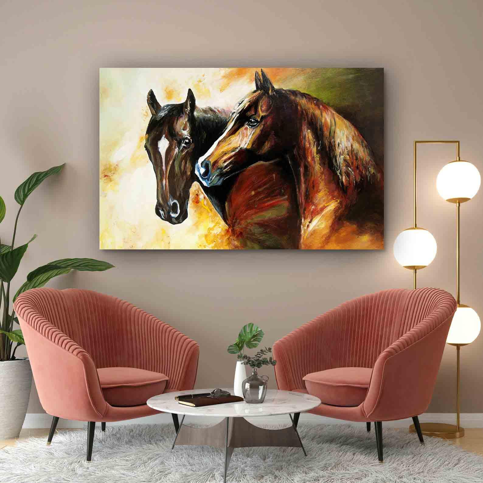 Leinwandbild - Pferdeportrait