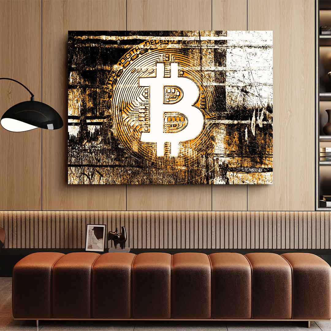 Leinwandgemälde - Bitcoin