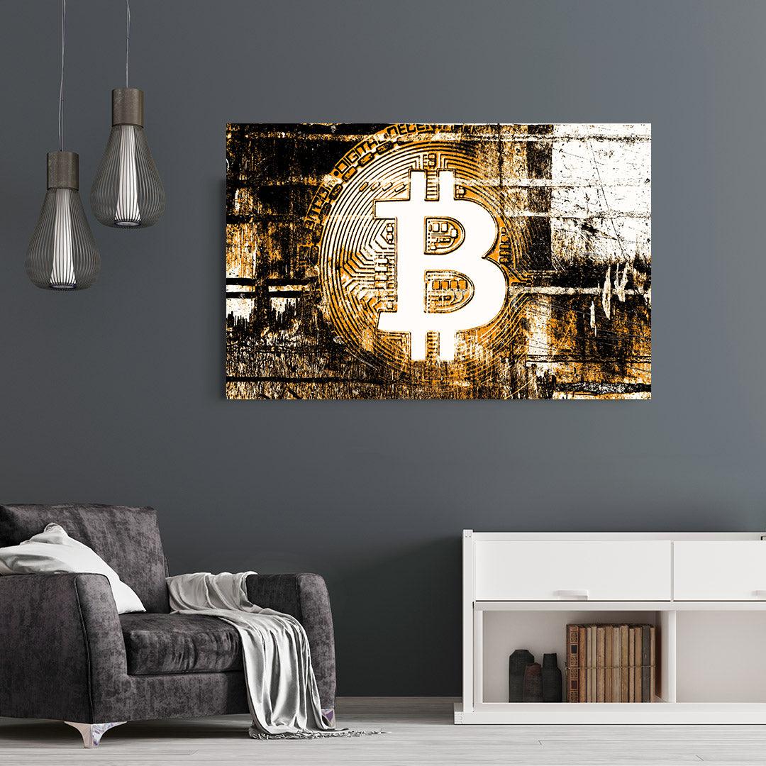 Leinwandgemälde - Bitcoin