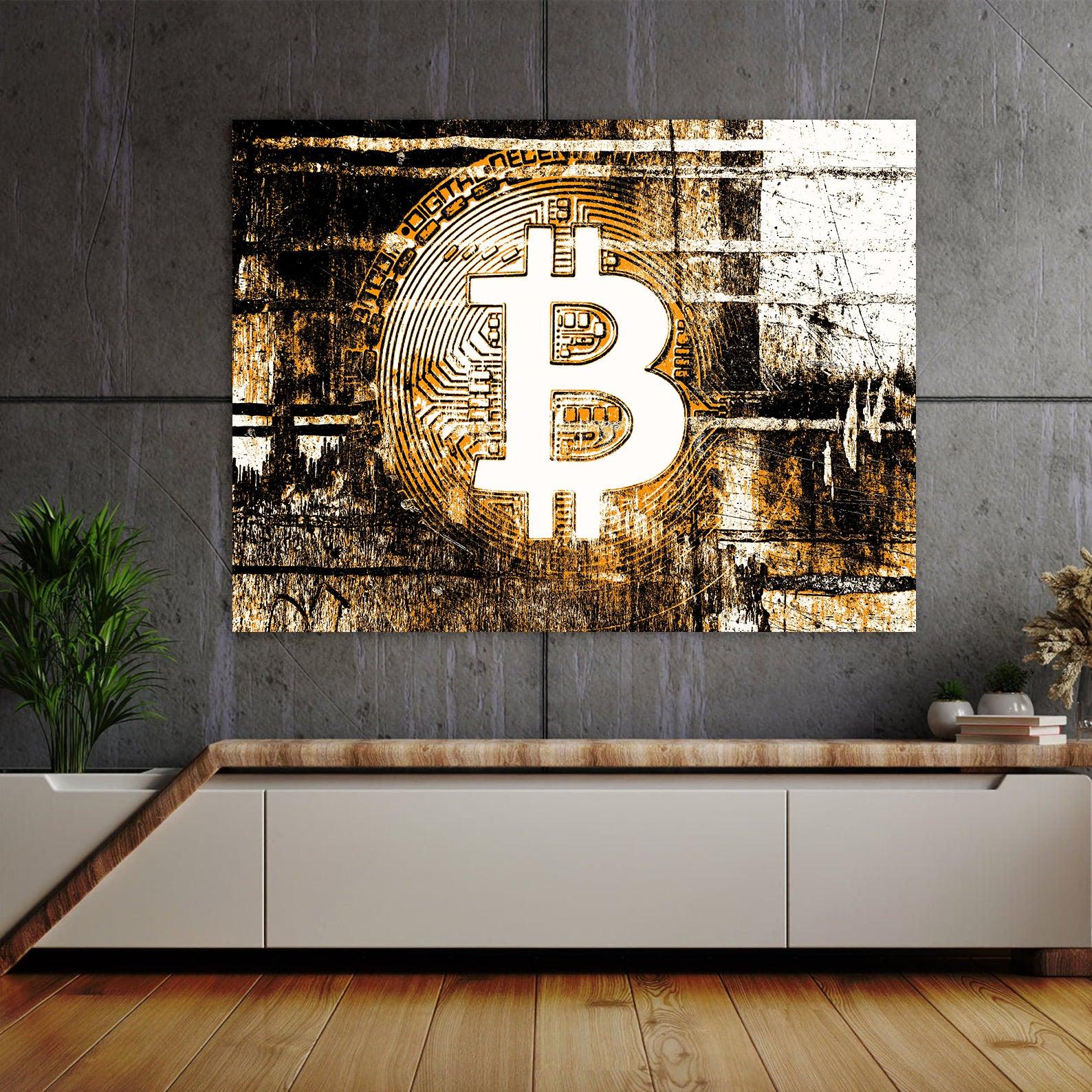 Leinwandgemälde - Bitcoin