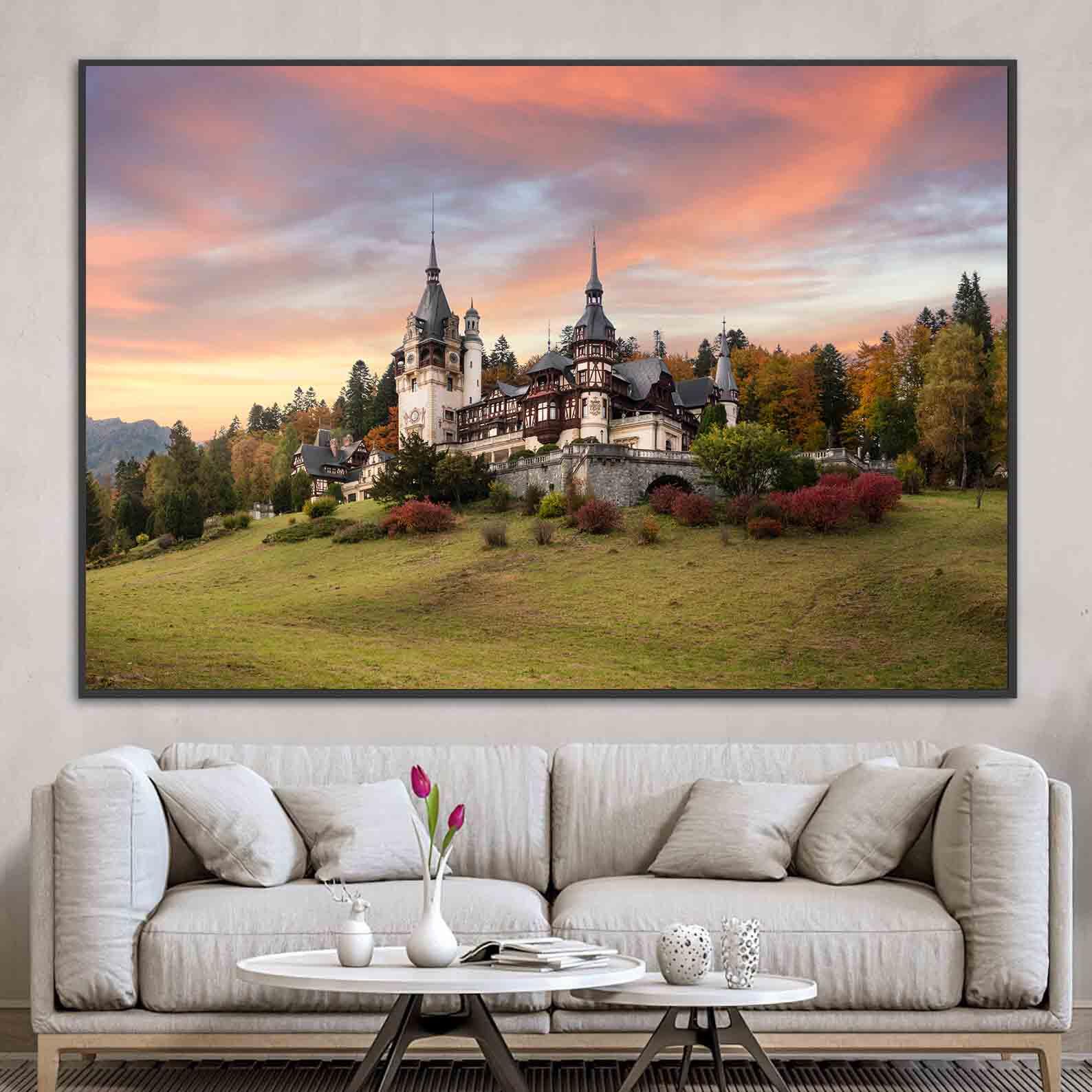 Leinwandgemälde - Schloss Peles in Sinaia