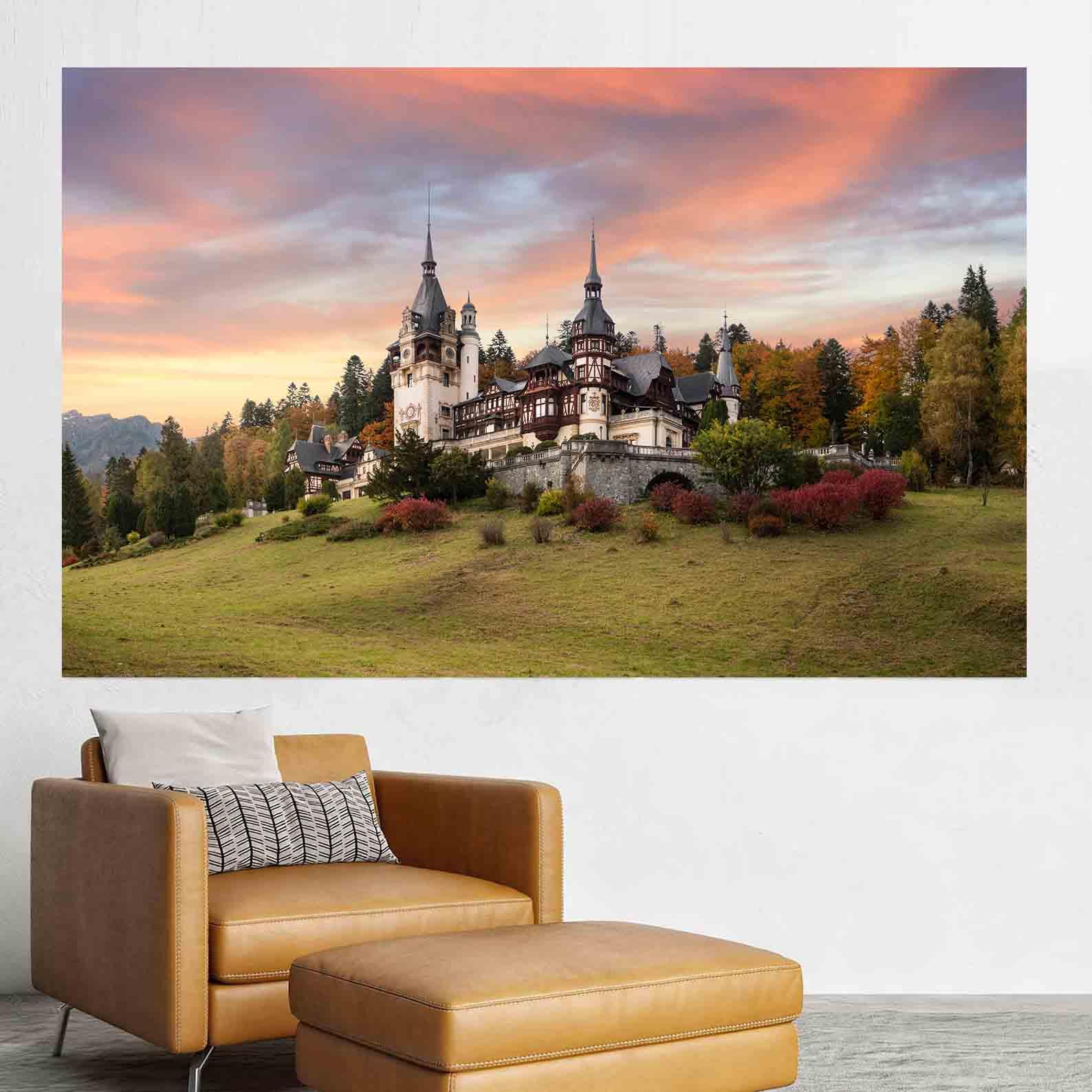 Leinwandgemälde - Schloss Peles in Sinaia