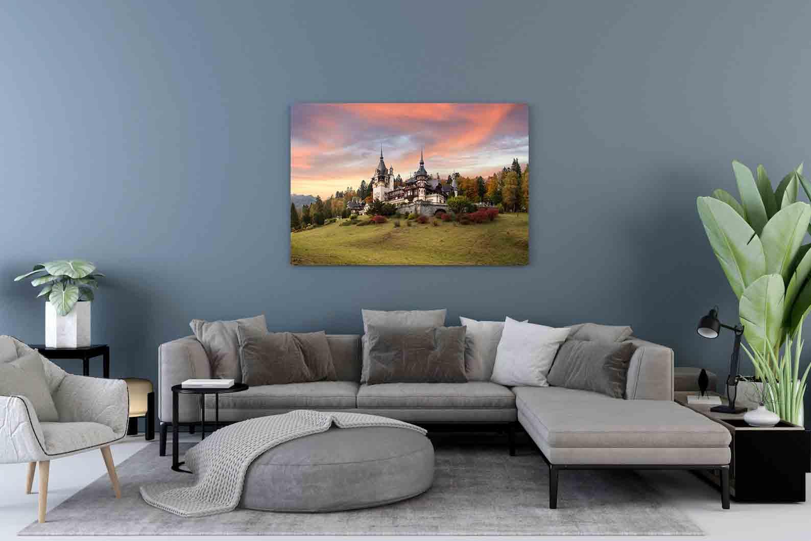 Leinwandgemälde - Schloss Peles in Sinaia