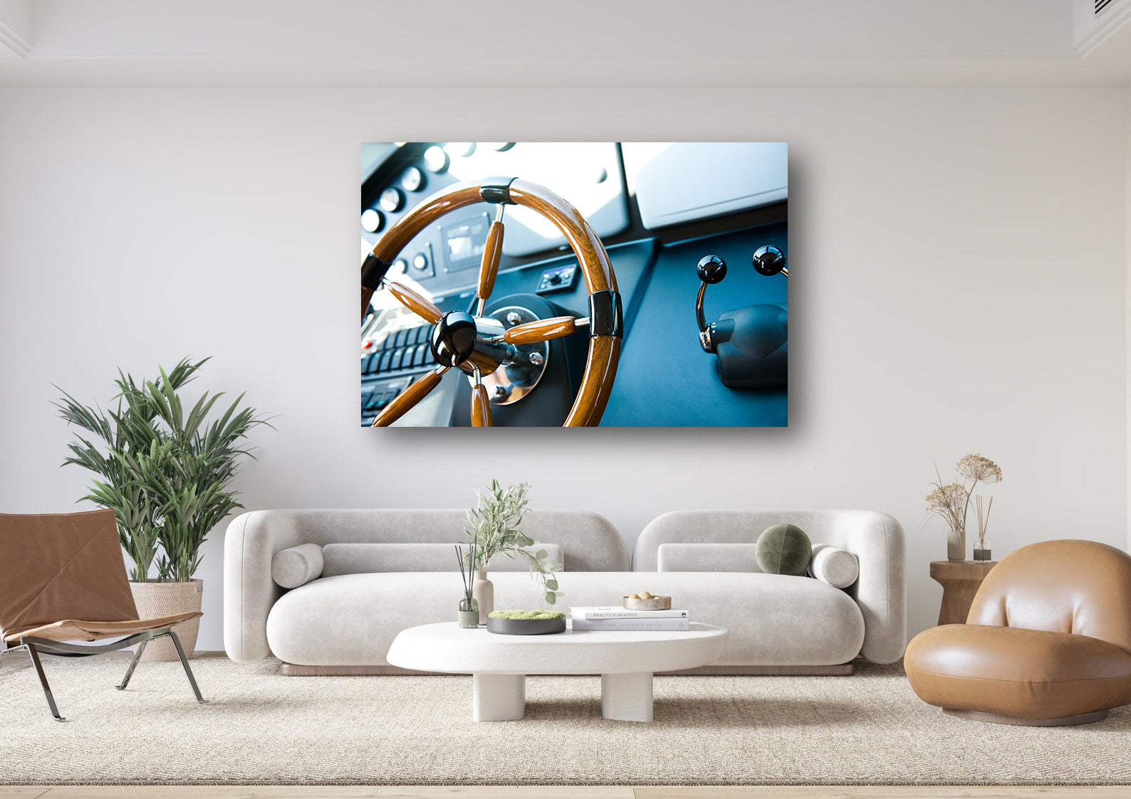 Peinture sur toile - Barre de yacht