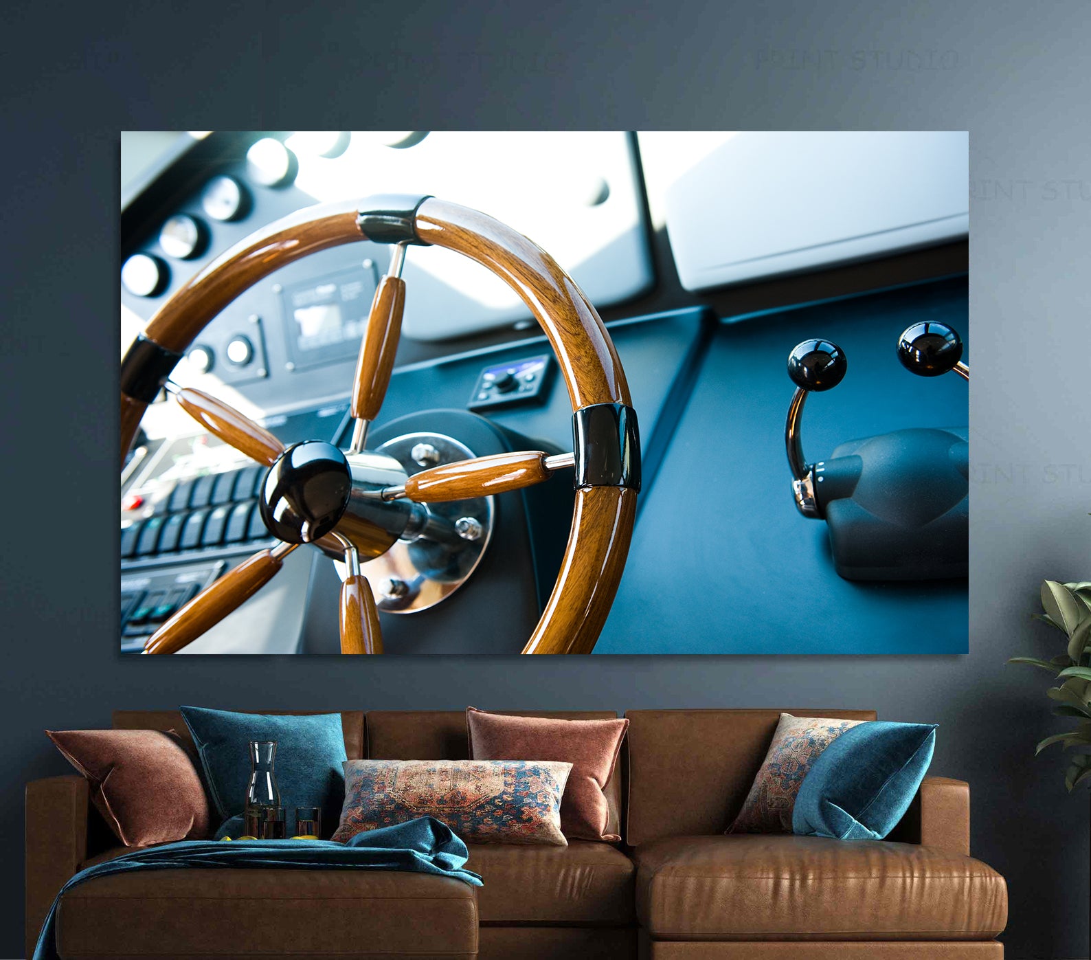 Peinture sur toile - Barre de yacht