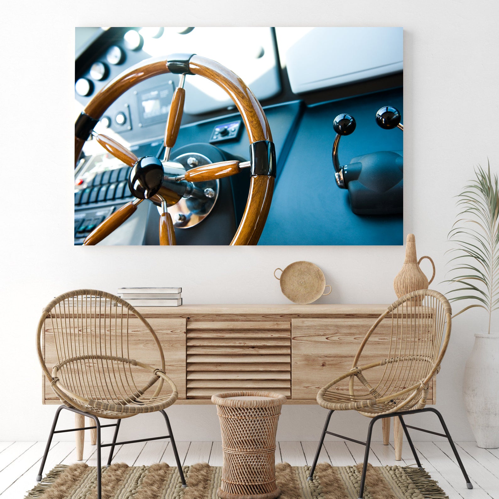 Peinture sur toile - Barre de yacht