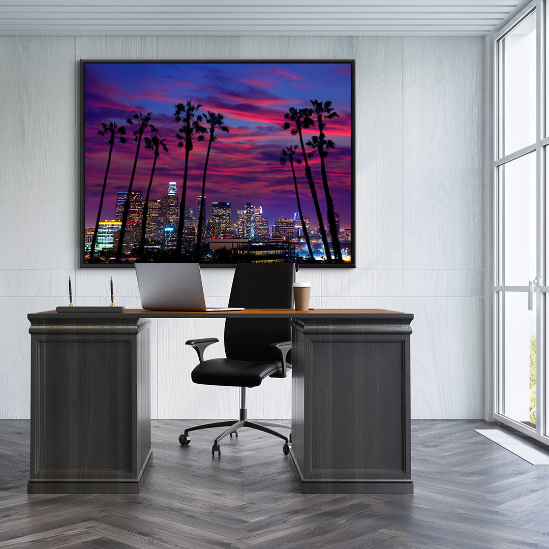 Leinwandbild - Stadt voller Lichter