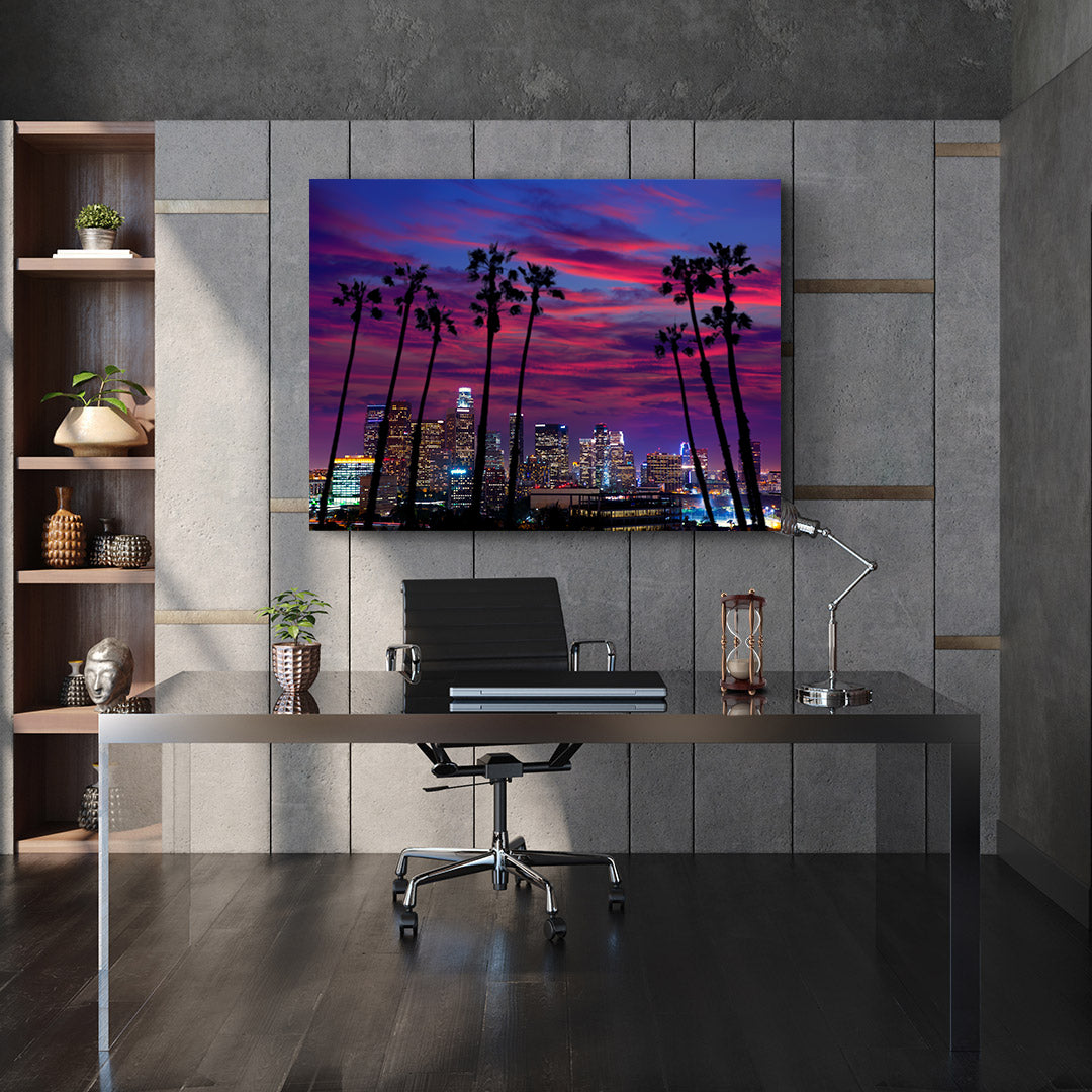 Leinwandbild - Stadt voller Lichter