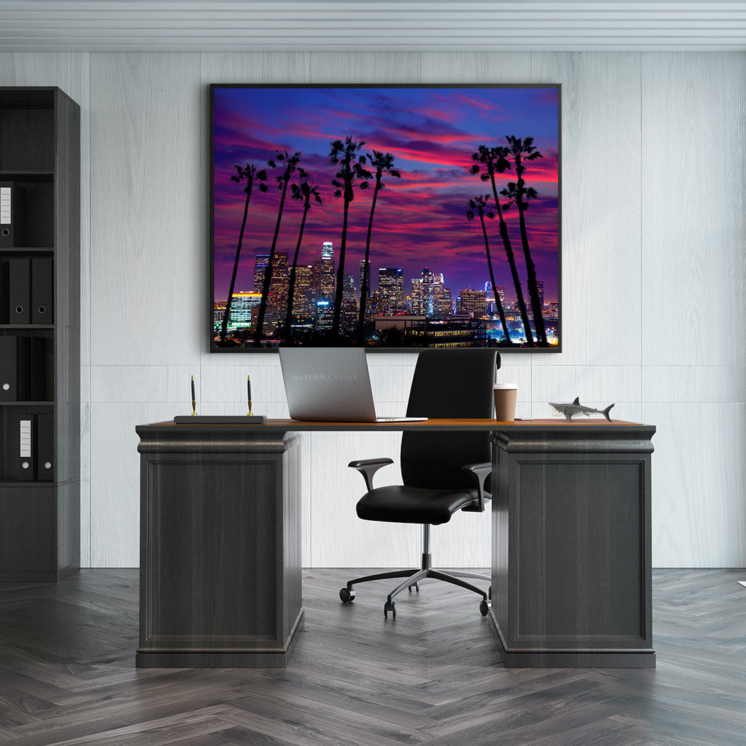 Leinwandbild - Stadt voller Lichter