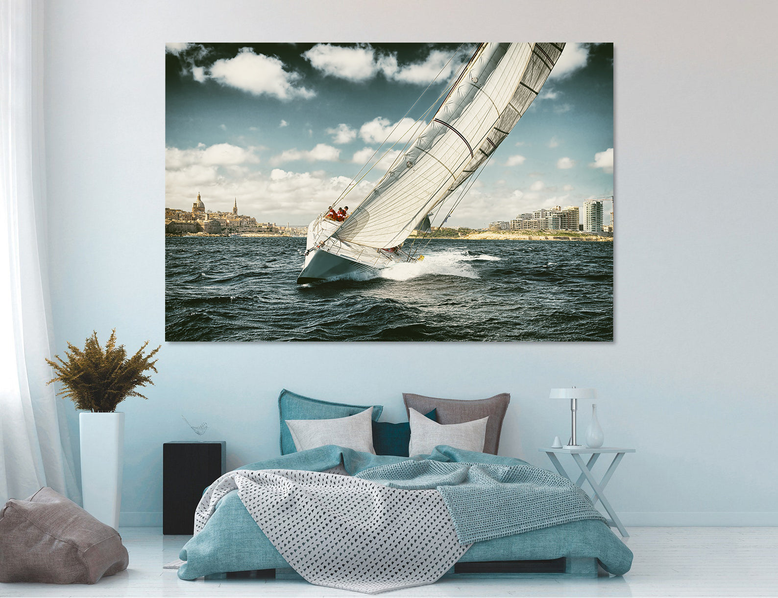 Leinwandbild - Segelboot