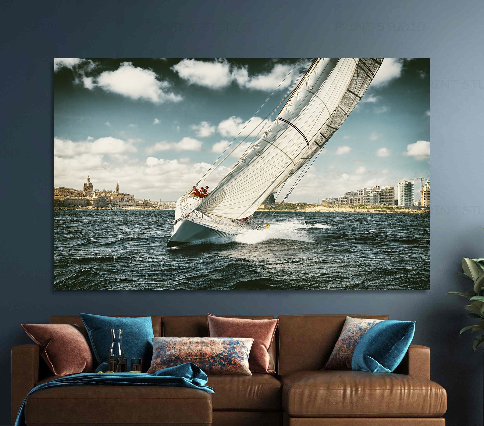 Leinwandbild - Segelboot