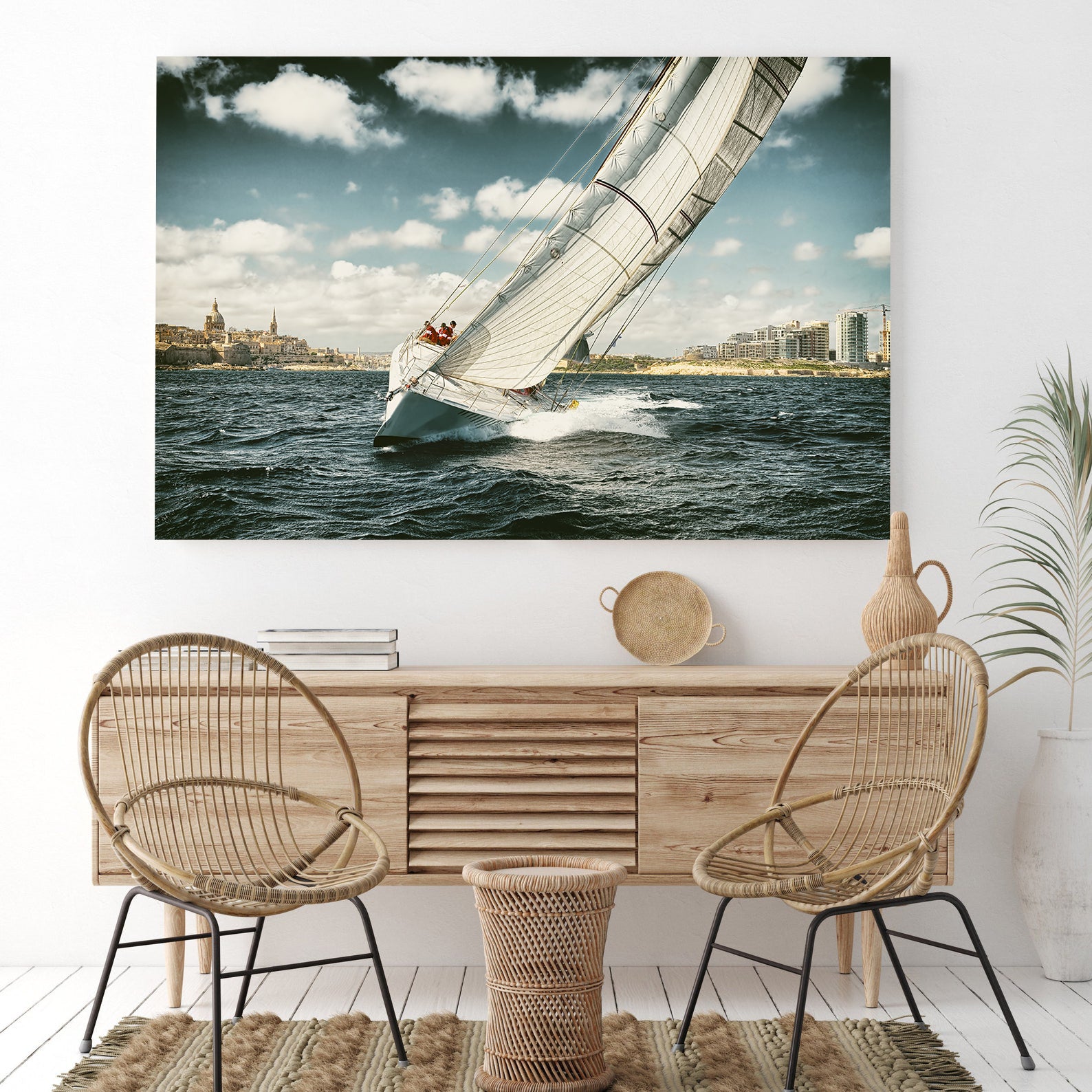 Leinwandbild - Segelboot