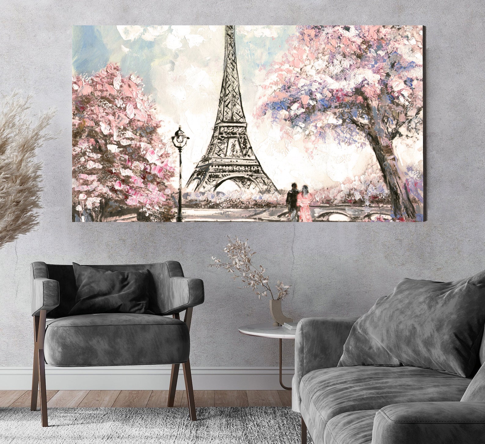 Leinwandbild - Liebe in Paris