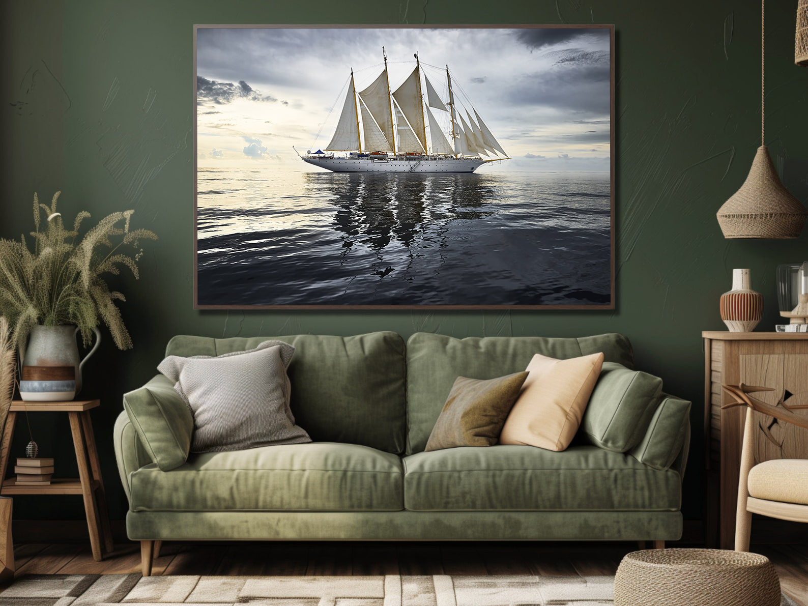 Leinwandbild - Segelboot