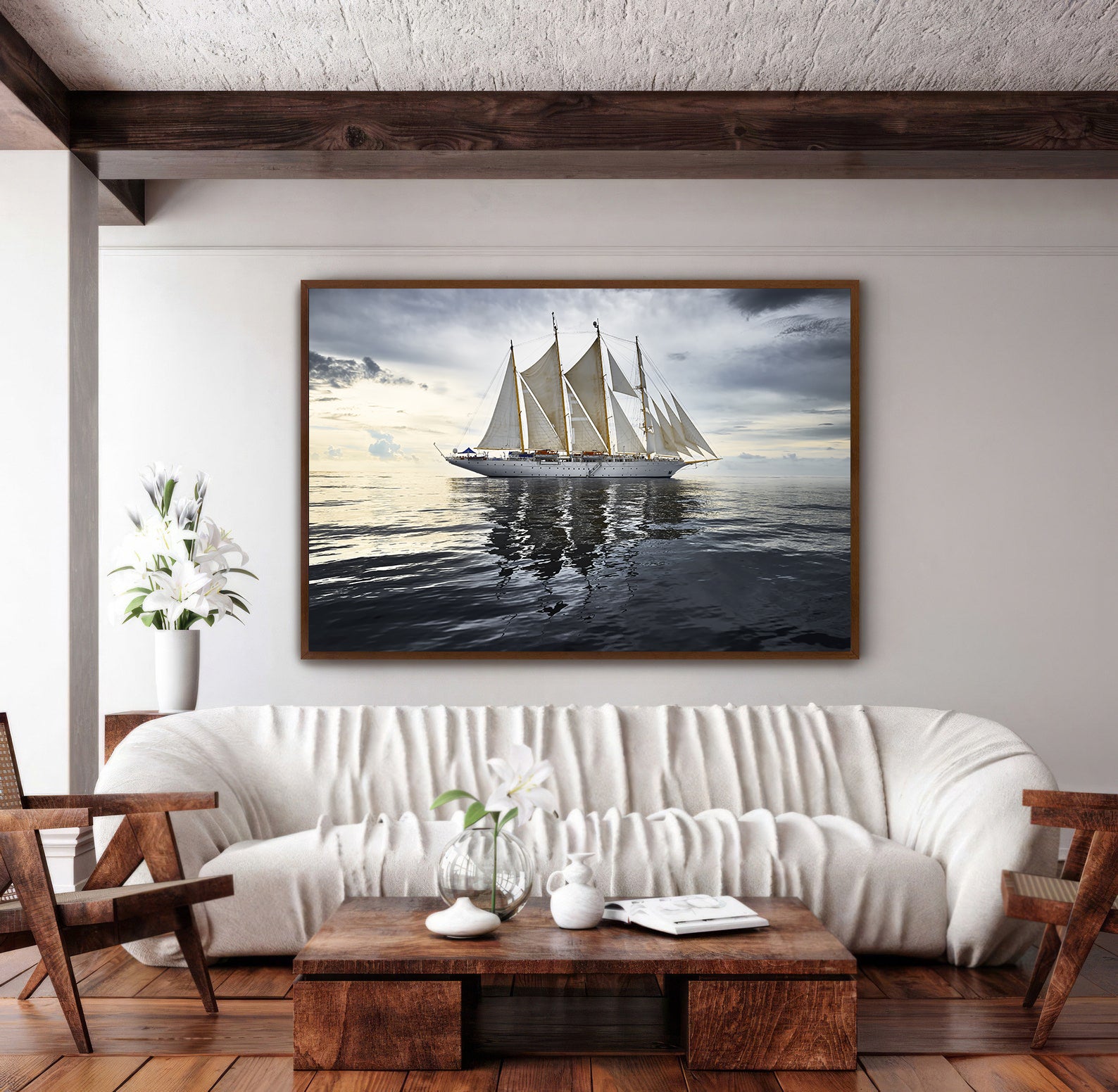 Leinwandbild - Segelboot