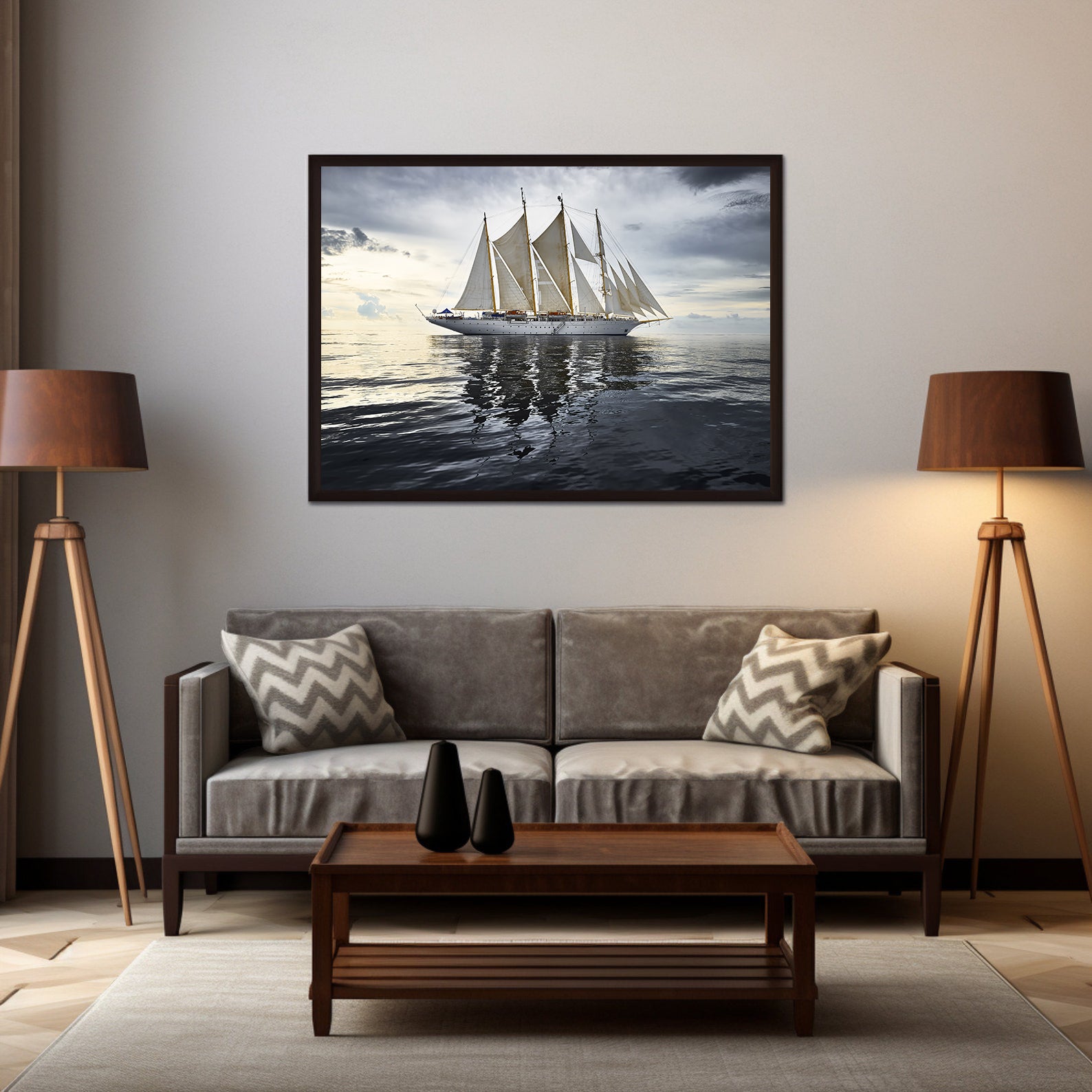Leinwandbild - Segelboot