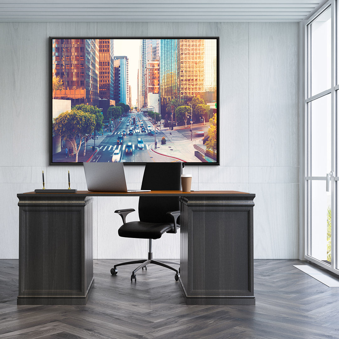 Leinwandgemälde - Belebte Stadt