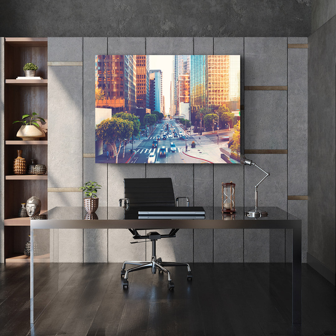 Leinwandgemälde - Belebte Stadt