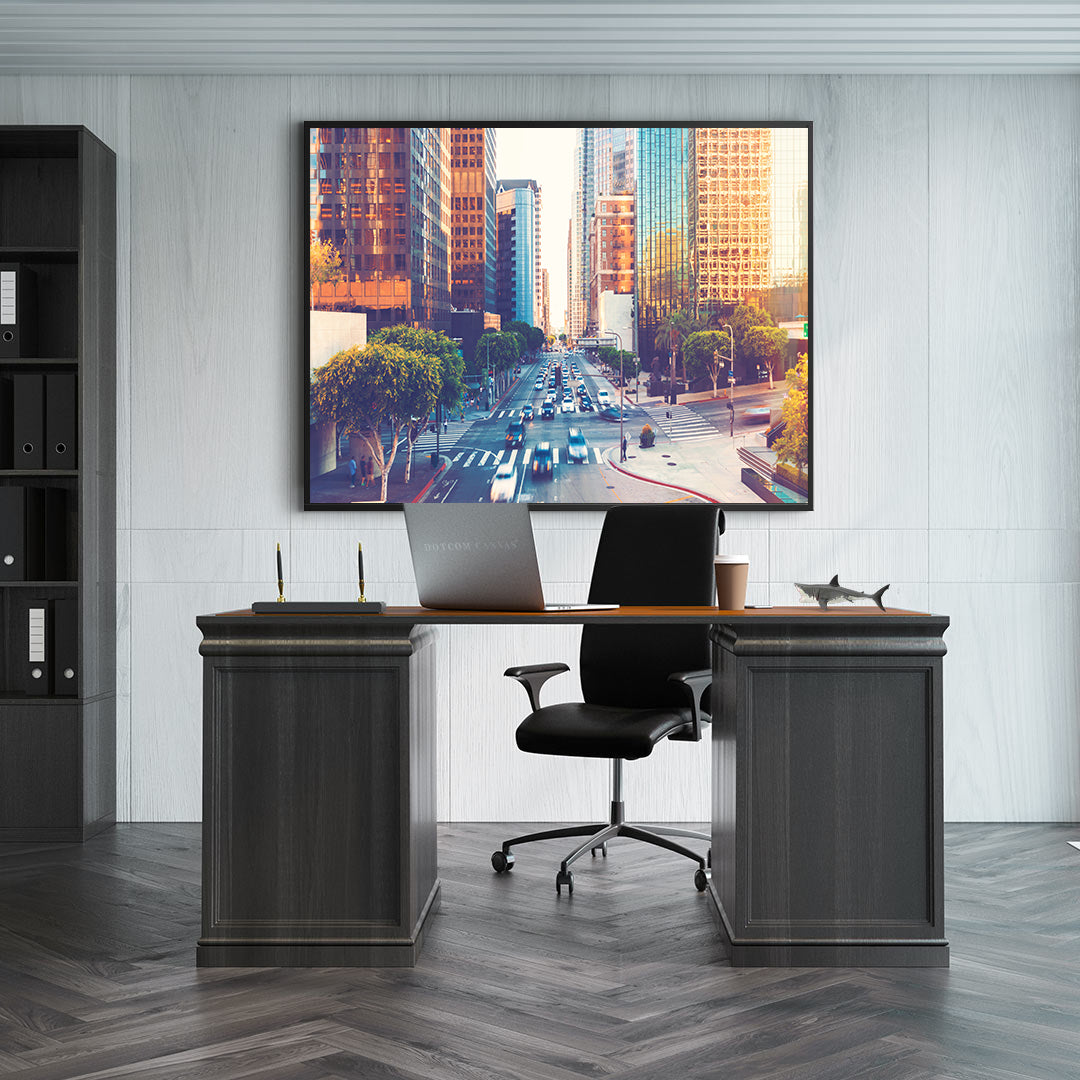 Leinwandgemälde - Belebte Stadt