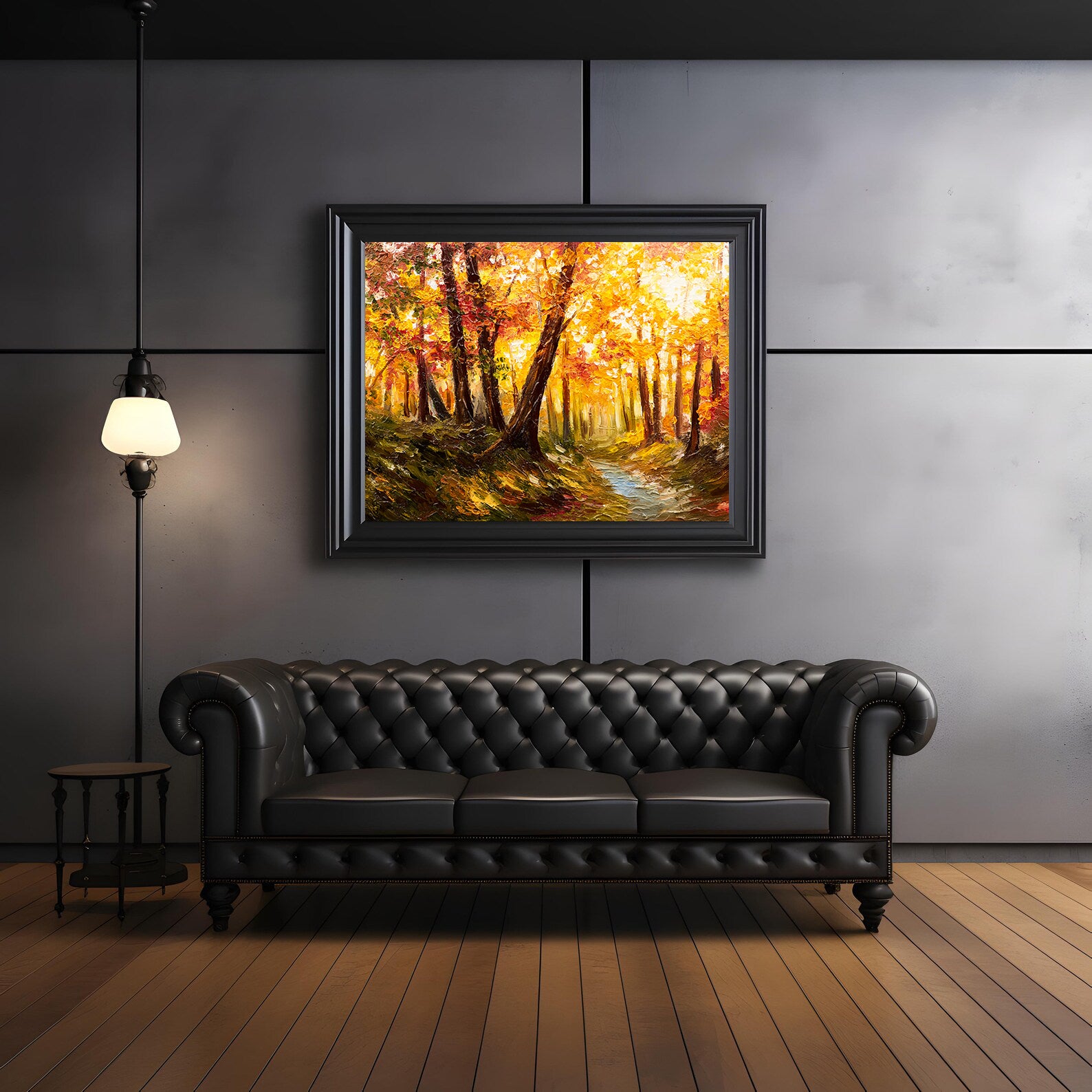 Leinwandgemälde - Herbstlandschaft