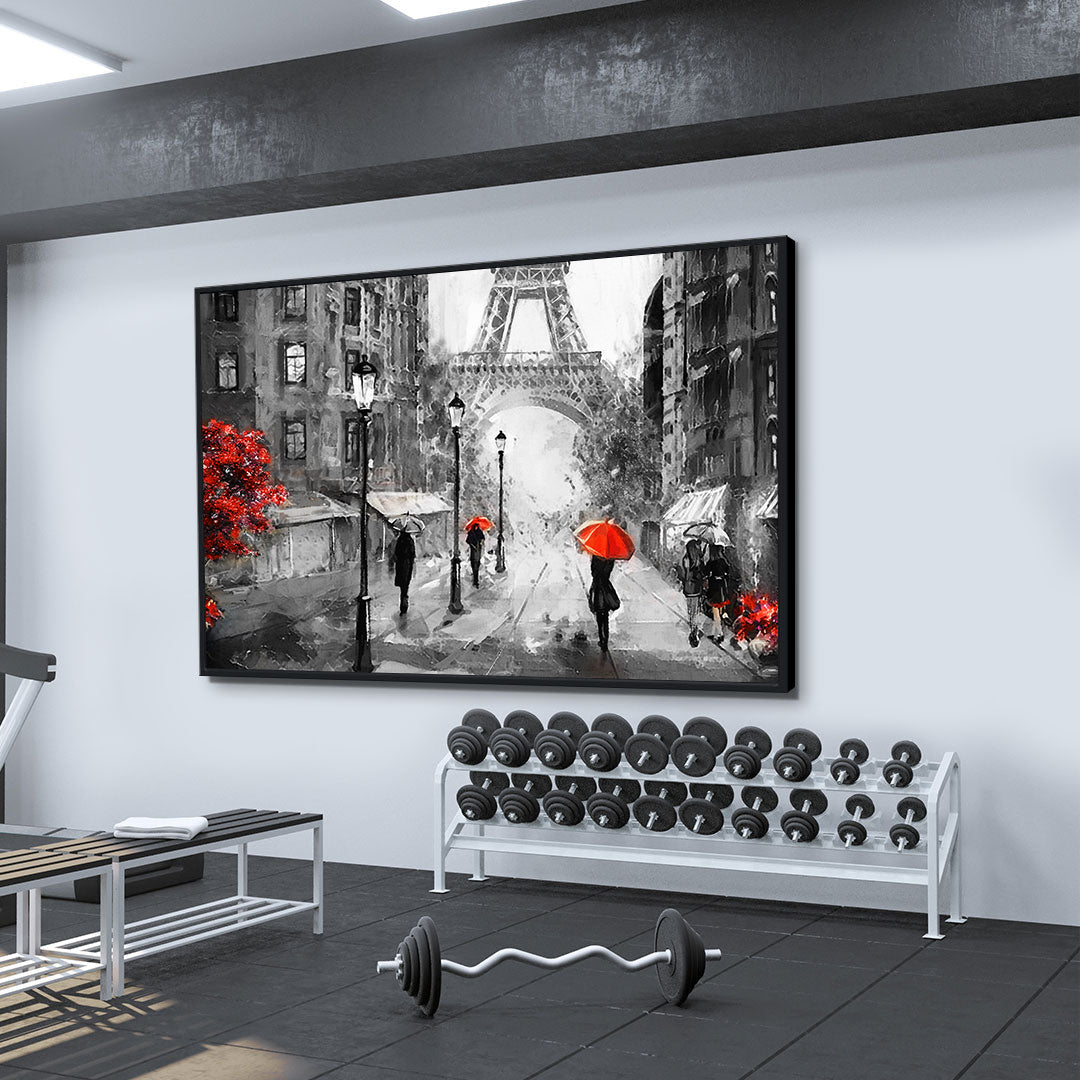 Leinwandgemälde - Regen in Paris