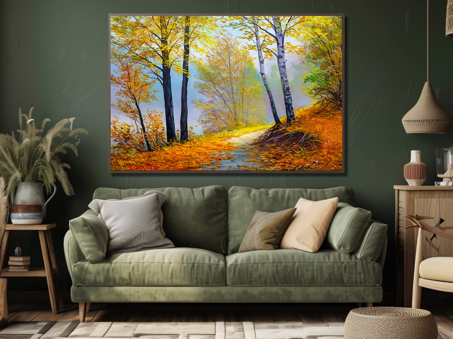 Leinwandgemälde - Herbstlandschaft