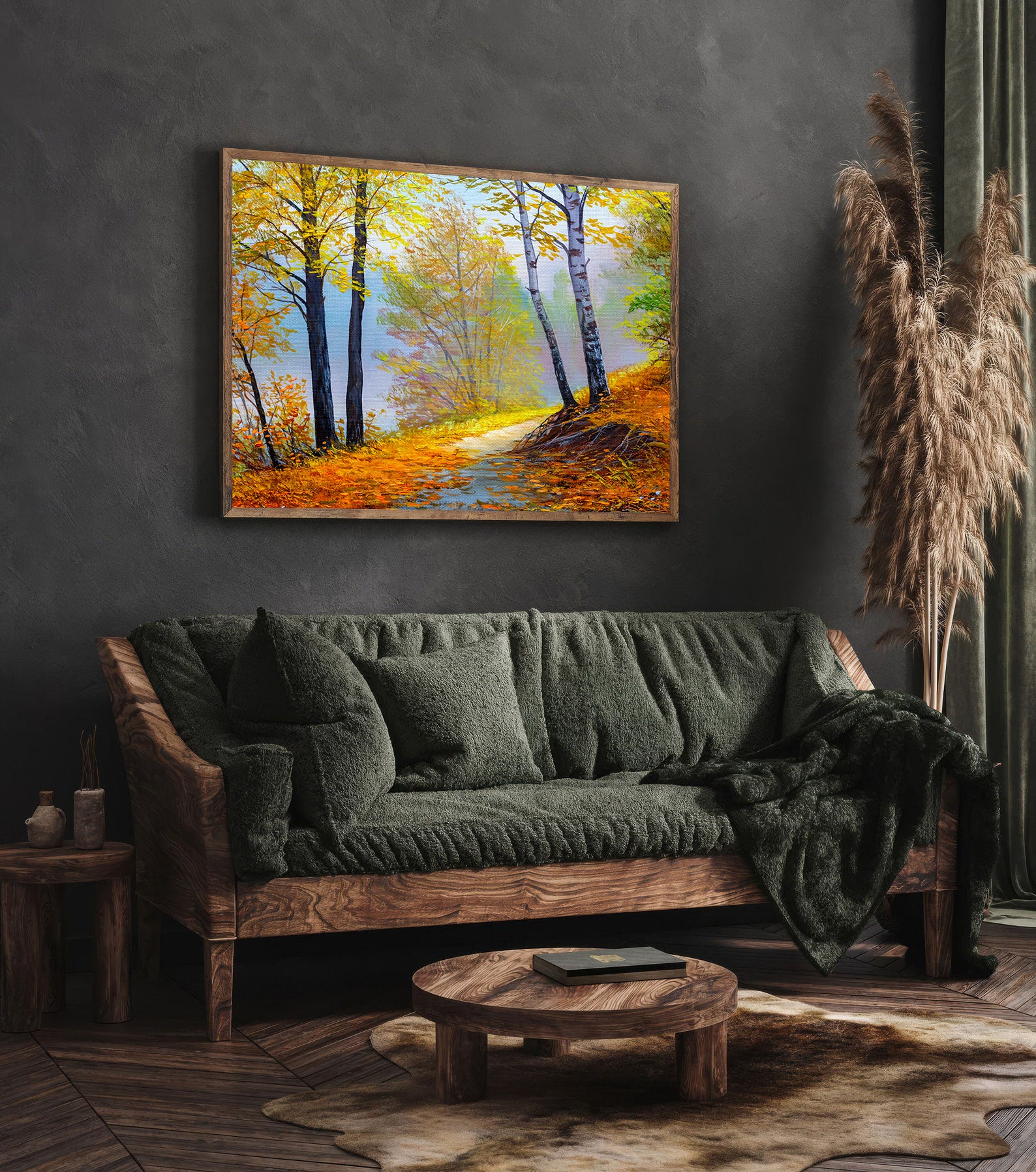 Leinwandgemälde - Herbstlandschaft