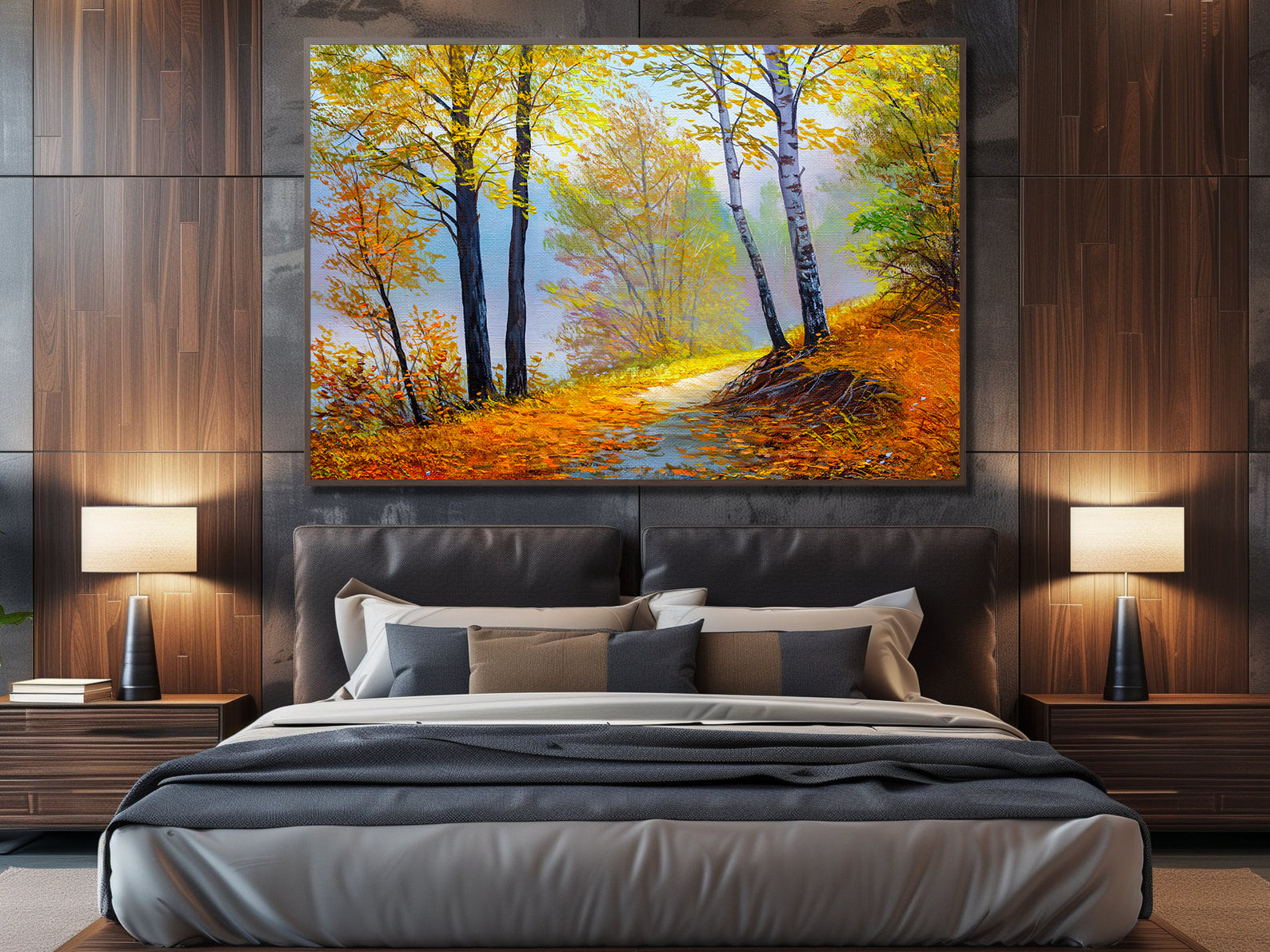 Leinwandgemälde - Herbstlandschaft