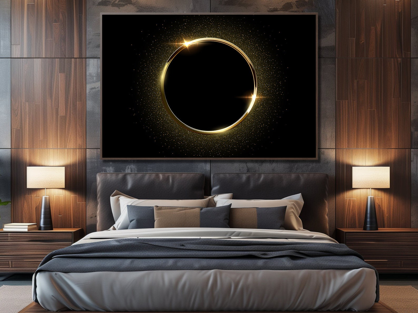 Leinwandbild - Goldener Ring