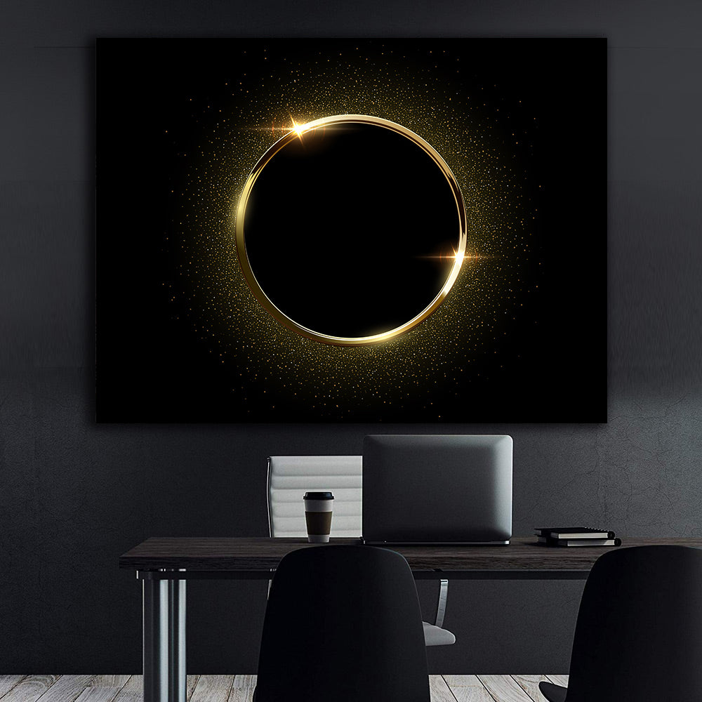 Leinwandbild - Goldener Ring