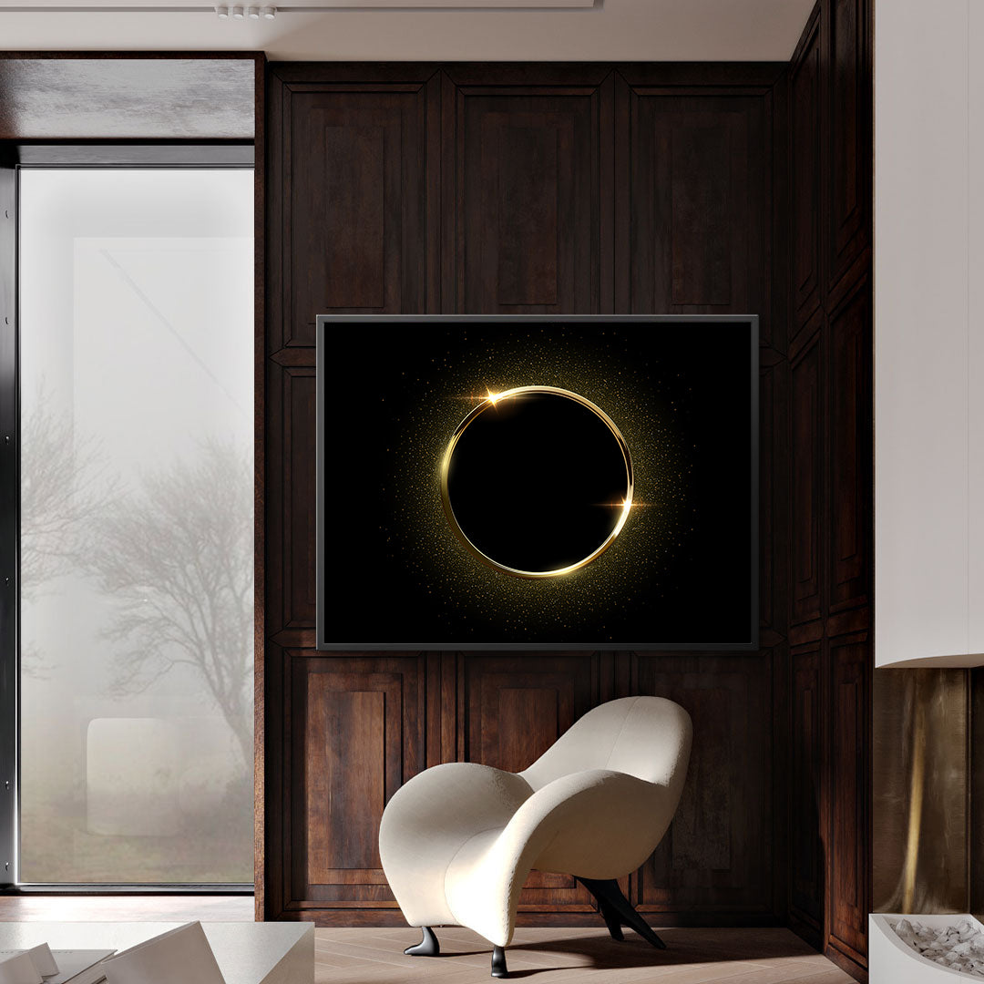 Leinwandbild - Goldener Ring