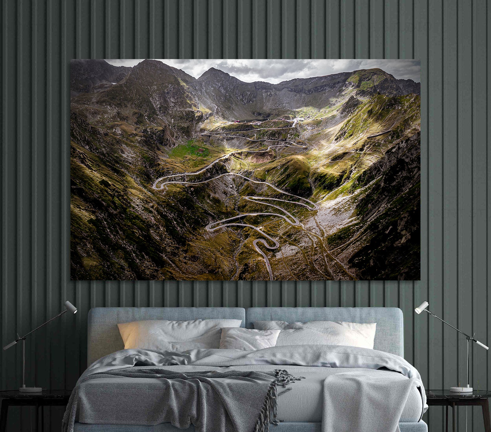 Peinture sur toile - Paysage de montagne
