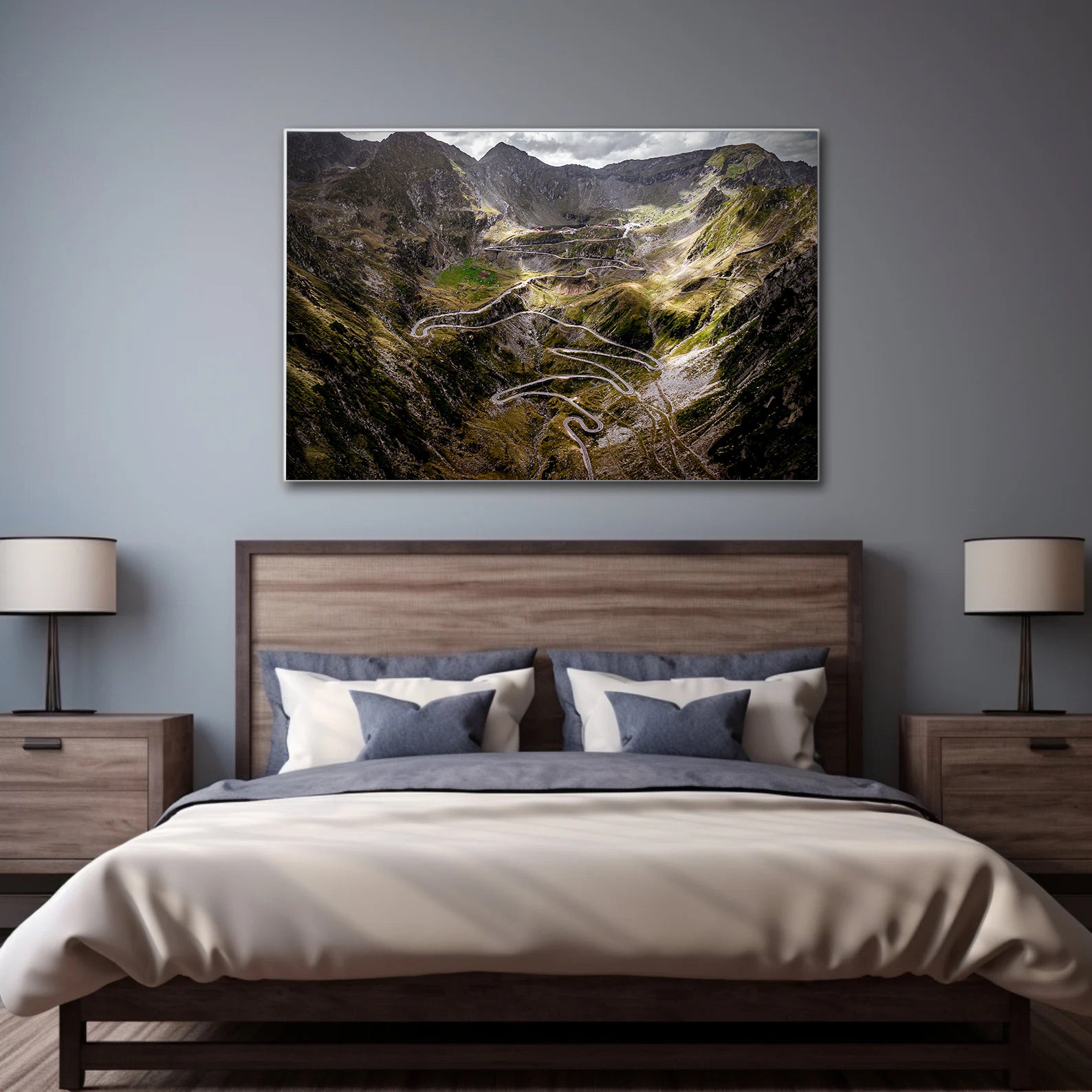 Peinture sur toile - Paysage de montagne