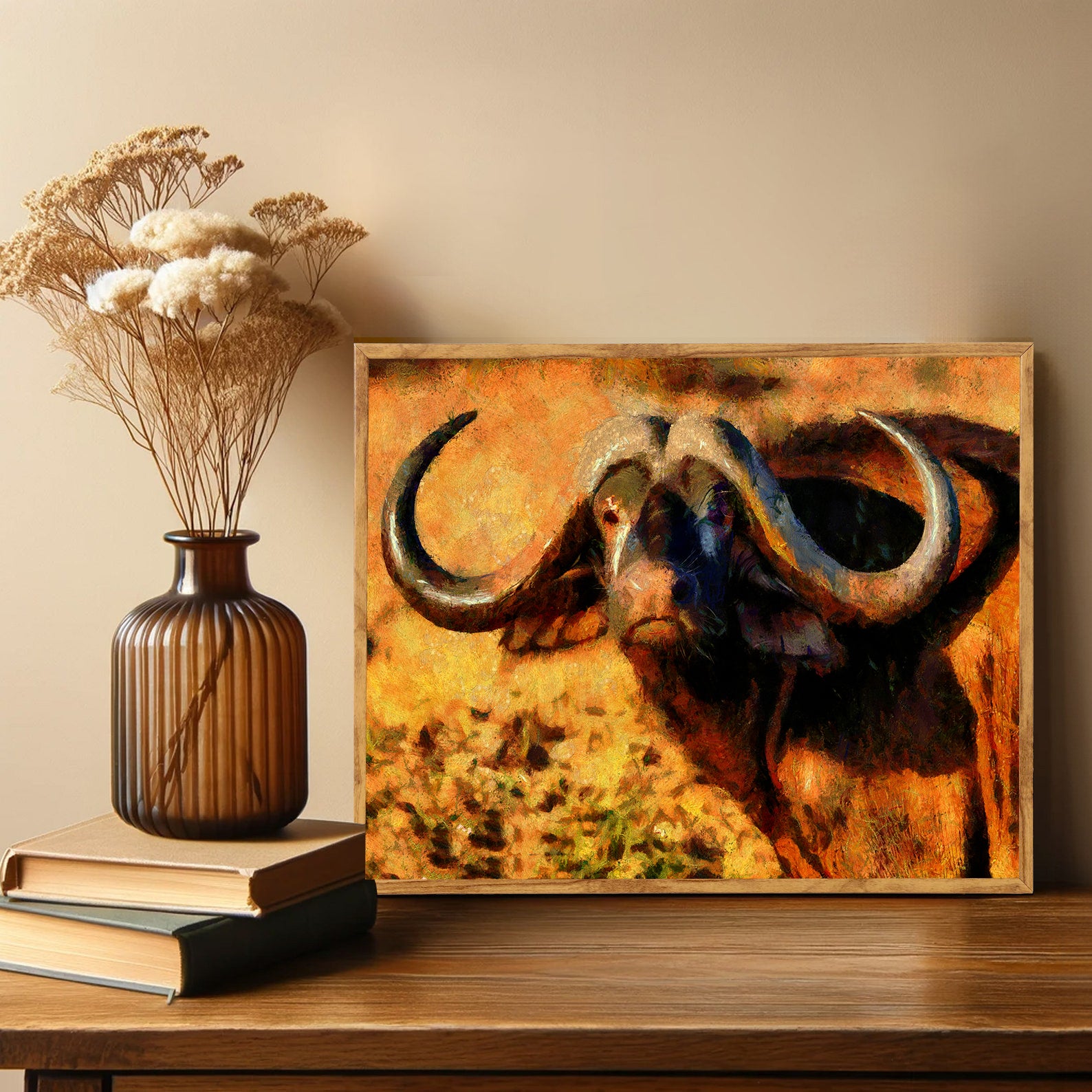 Leinwandbild - Büffel