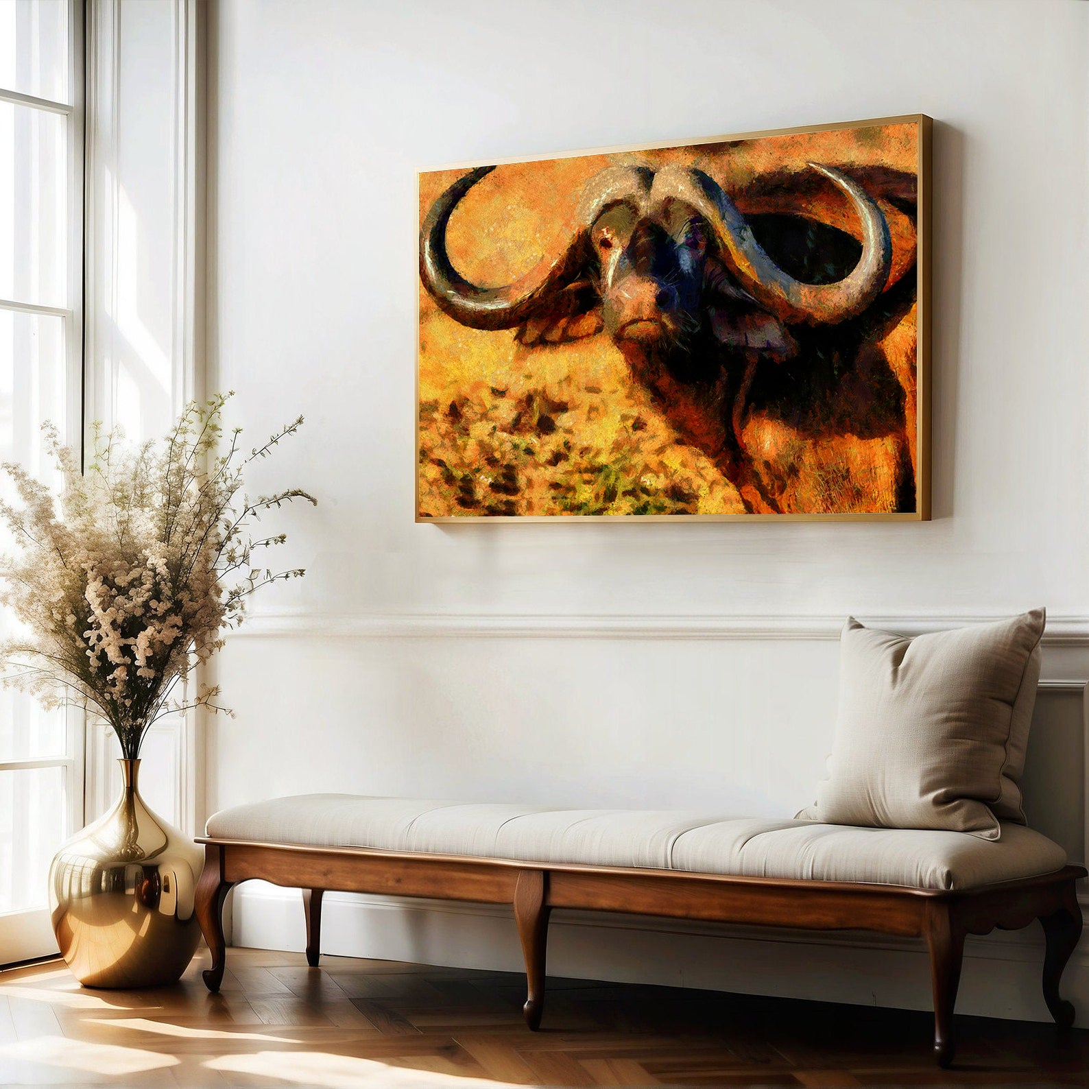 Leinwandbild - Büffel