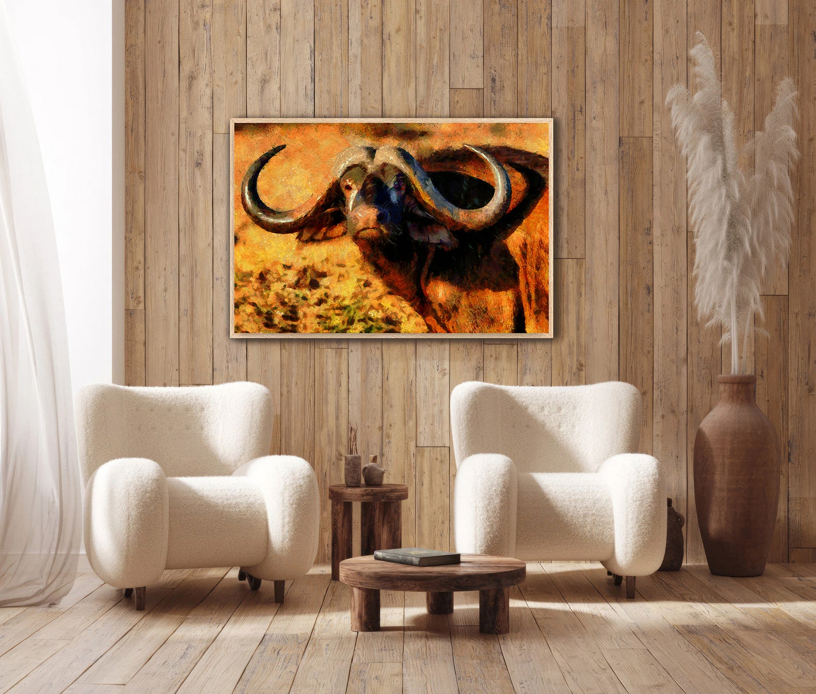 Leinwandbild - Büffel
