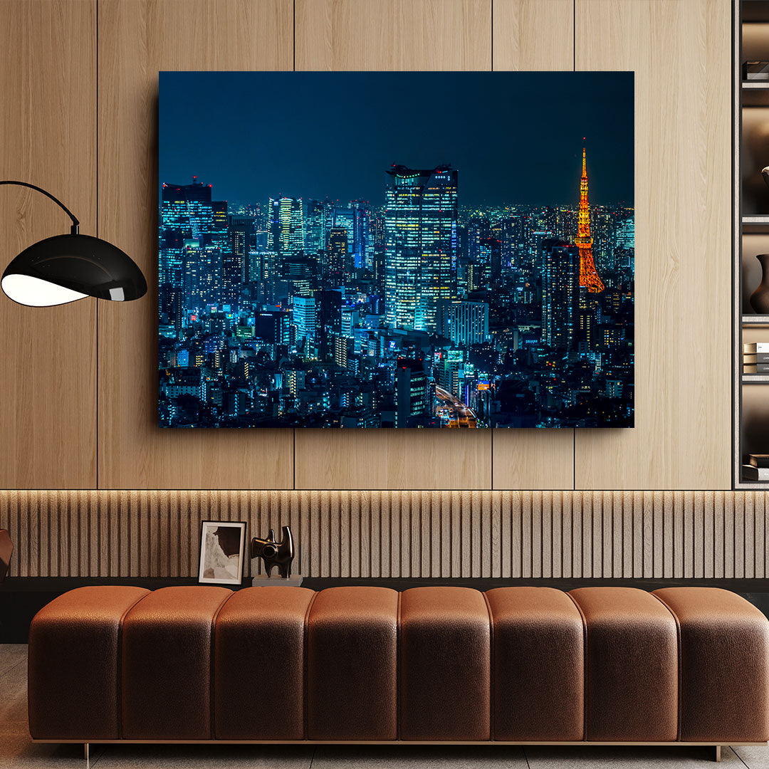 Leinwandbild - Paris bei Nacht