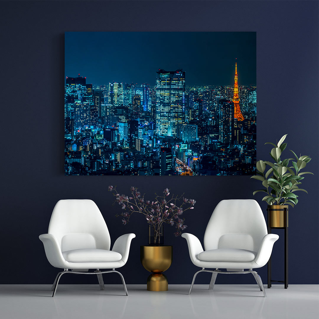 Leinwandbild - Paris bei Nacht