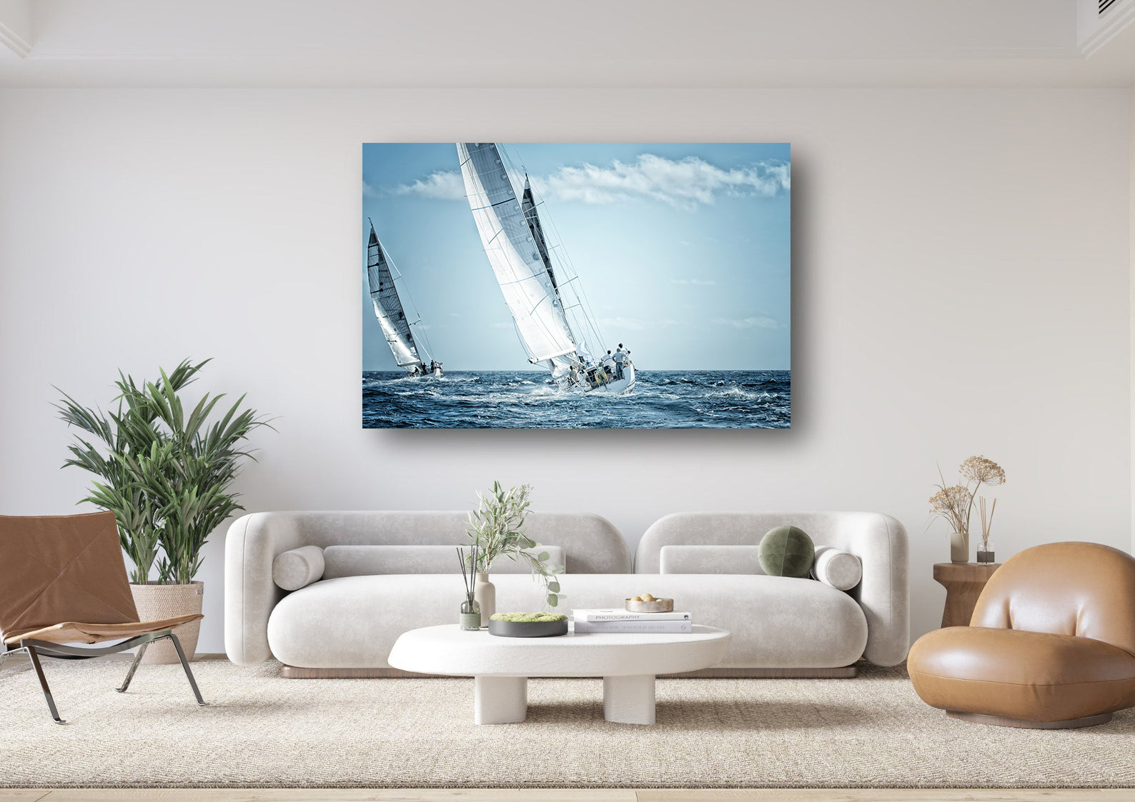 Leinwandbild - Segelboote