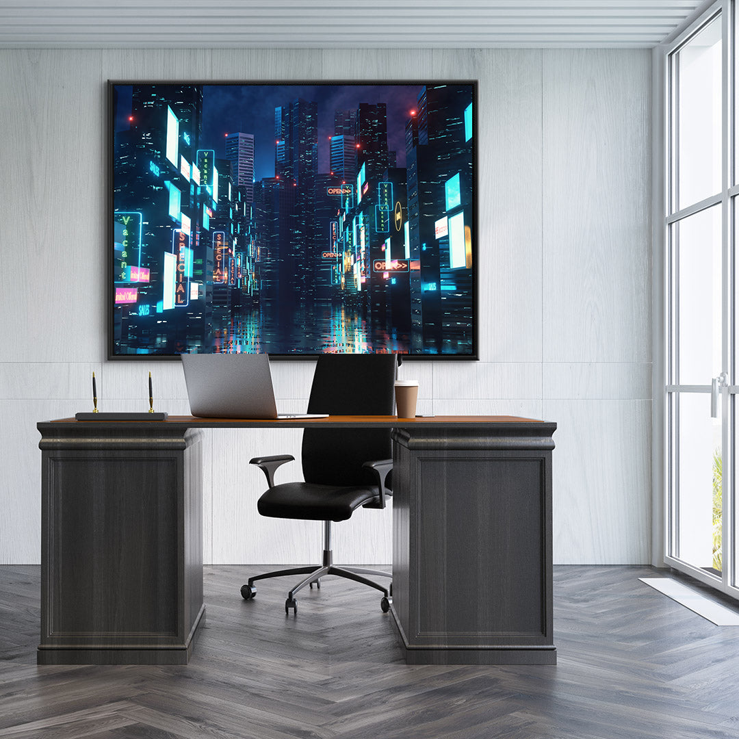 Leinwandgemälde - Nachtstadt