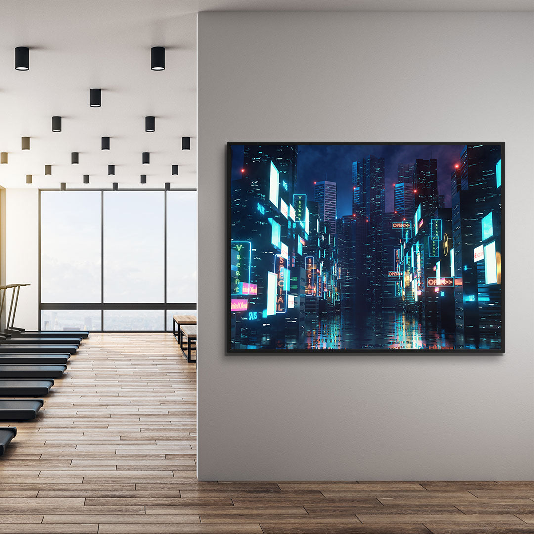 Leinwandgemälde - Nachtstadt