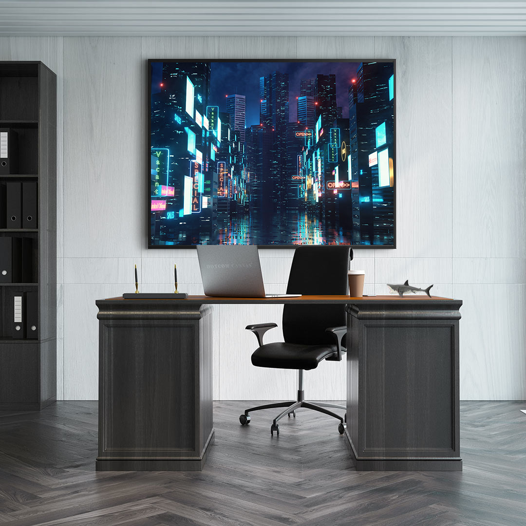 Leinwandgemälde - Nachtstadt
