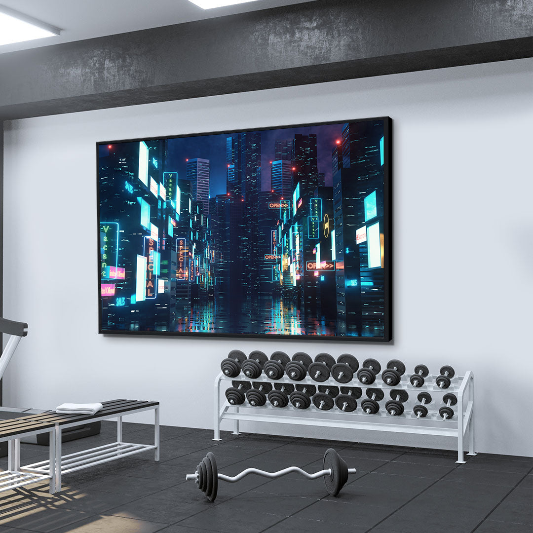 Leinwandgemälde - Nachtstadt