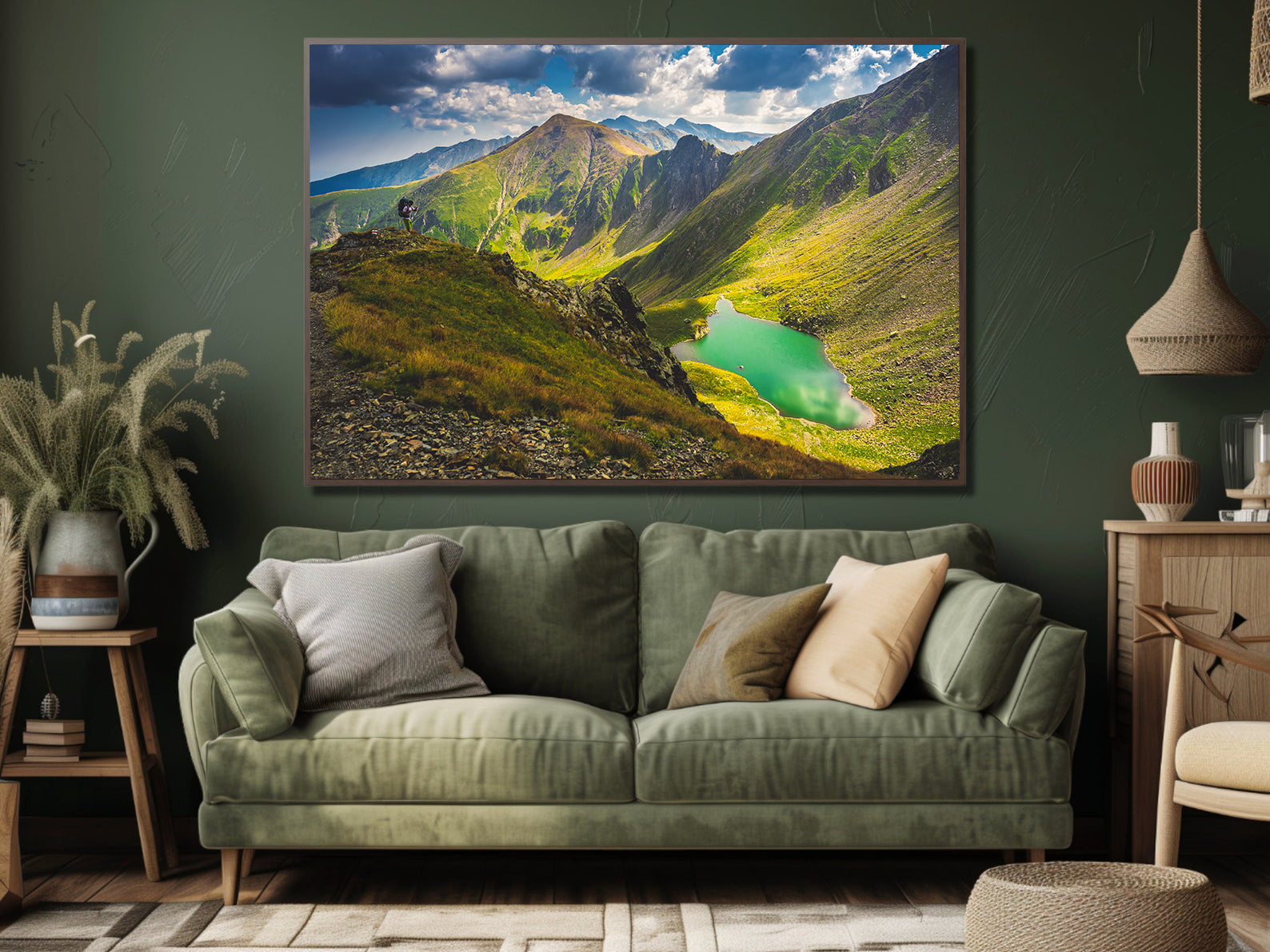 Peinture sur toile - Lac de montagne